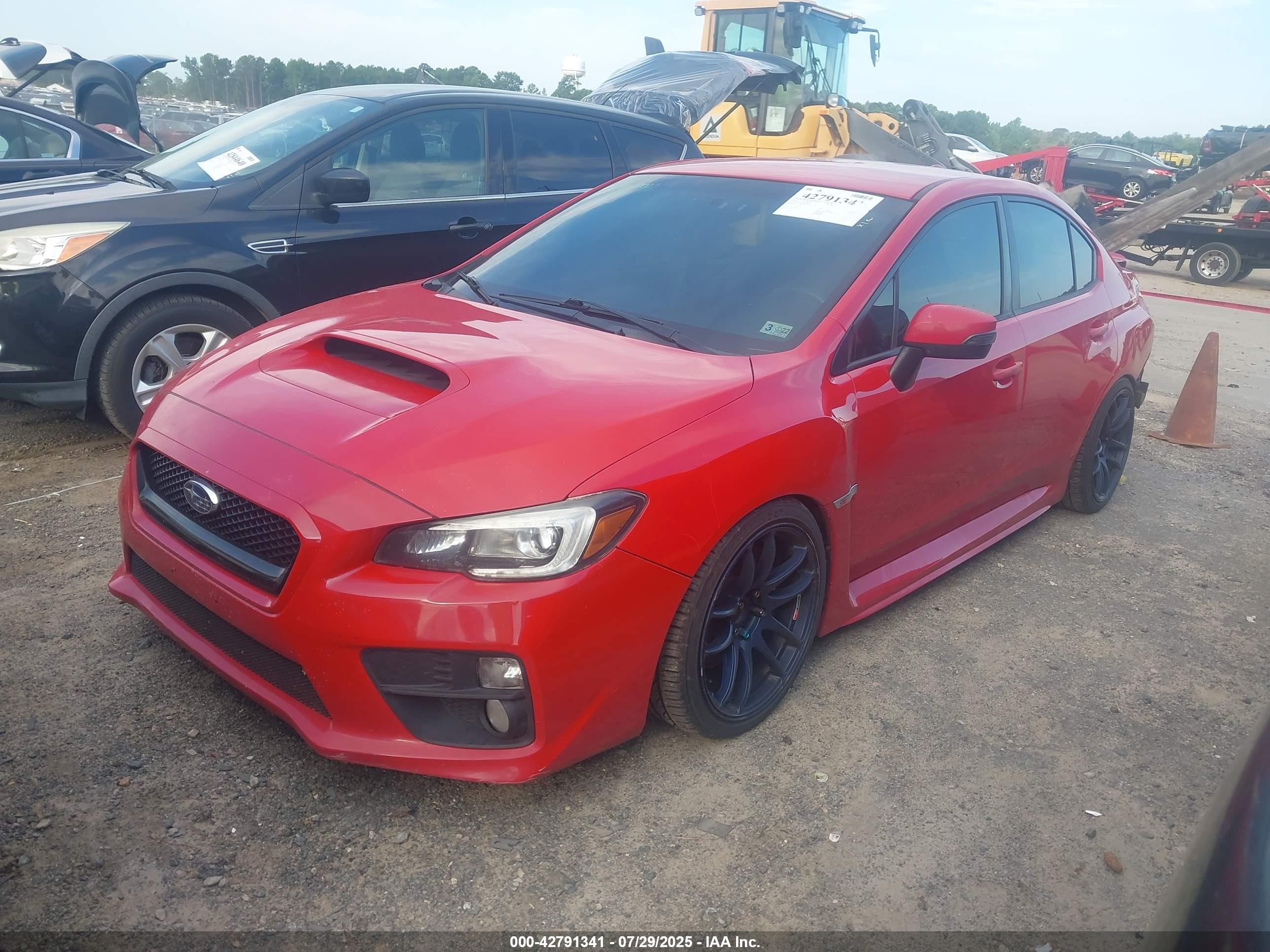 2015 Subaru Wrx Sti   Красный vin: JF1VA2L60F9826761