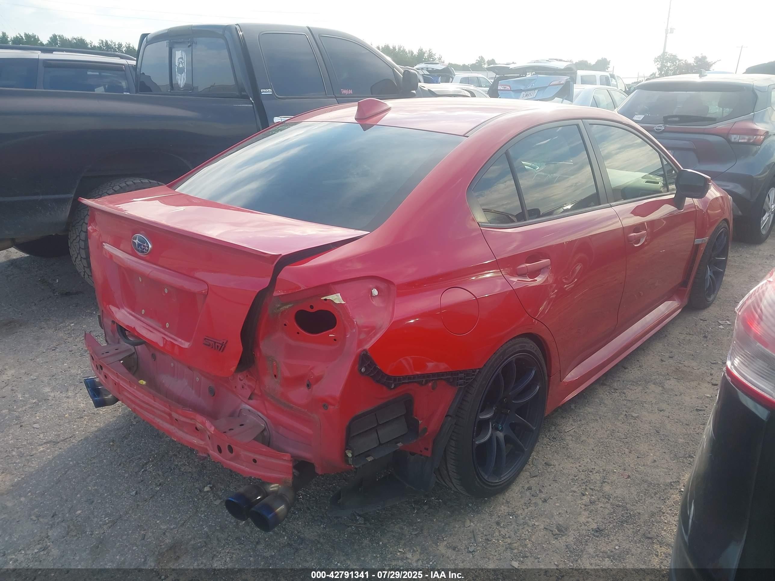 2015 Subaru Wrx Sti   Красный vin: JF1VA2L60F9826761