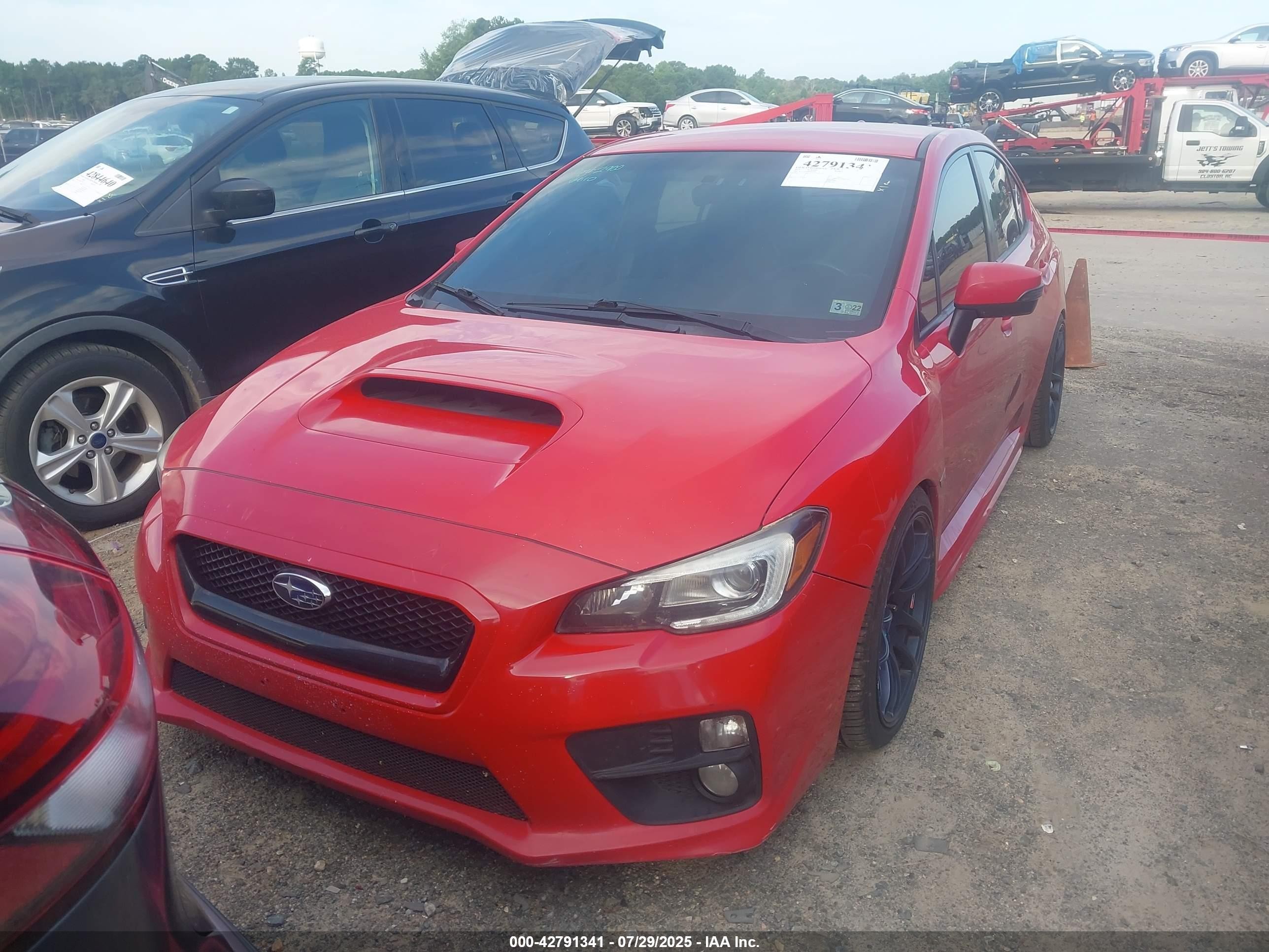 2015 Subaru Wrx Sti   Красный vin: JF1VA2L60F9826761
