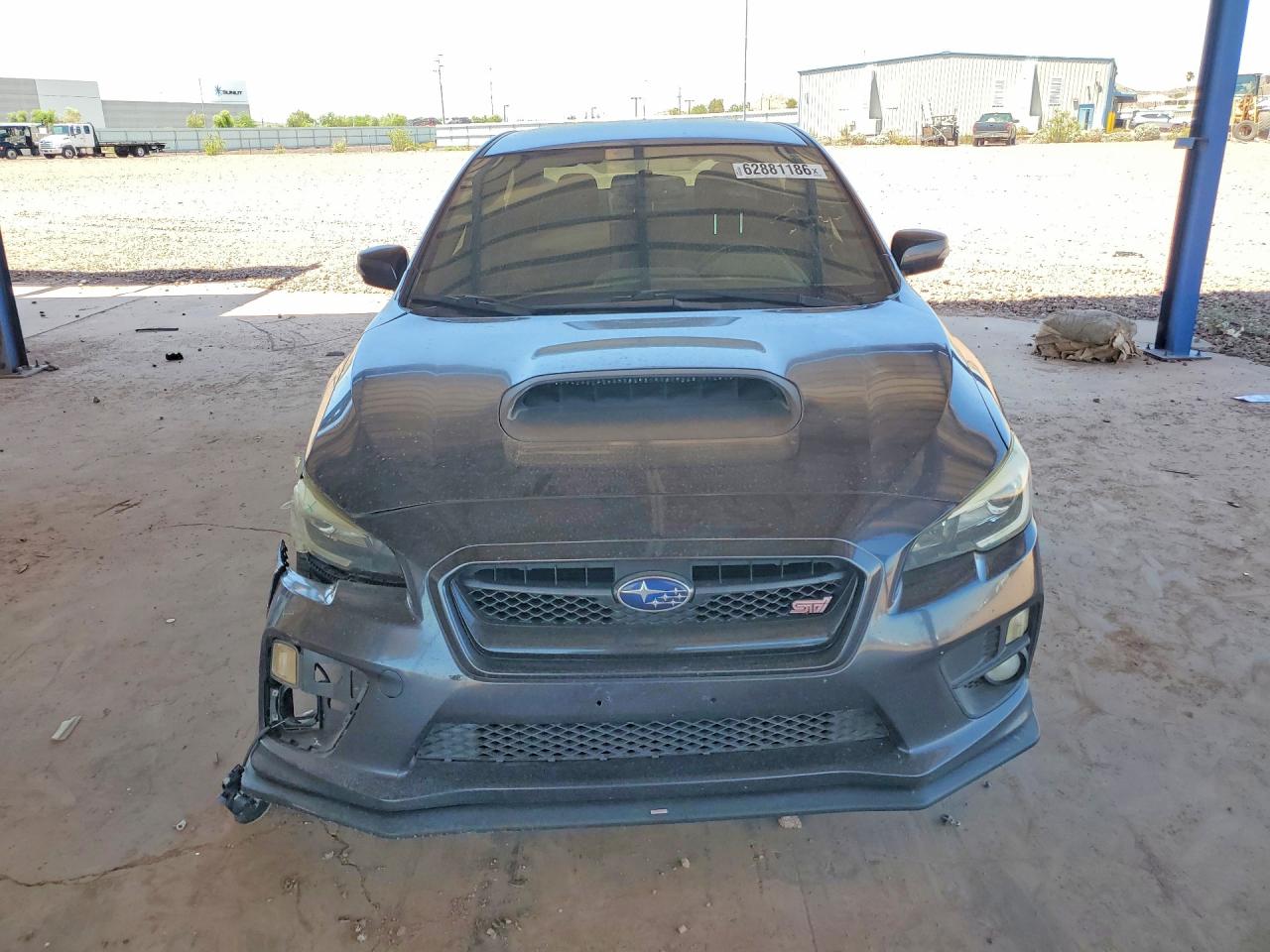 2015 Subaru Wrx Sti Gray vin: JF1VA2L61F9801111