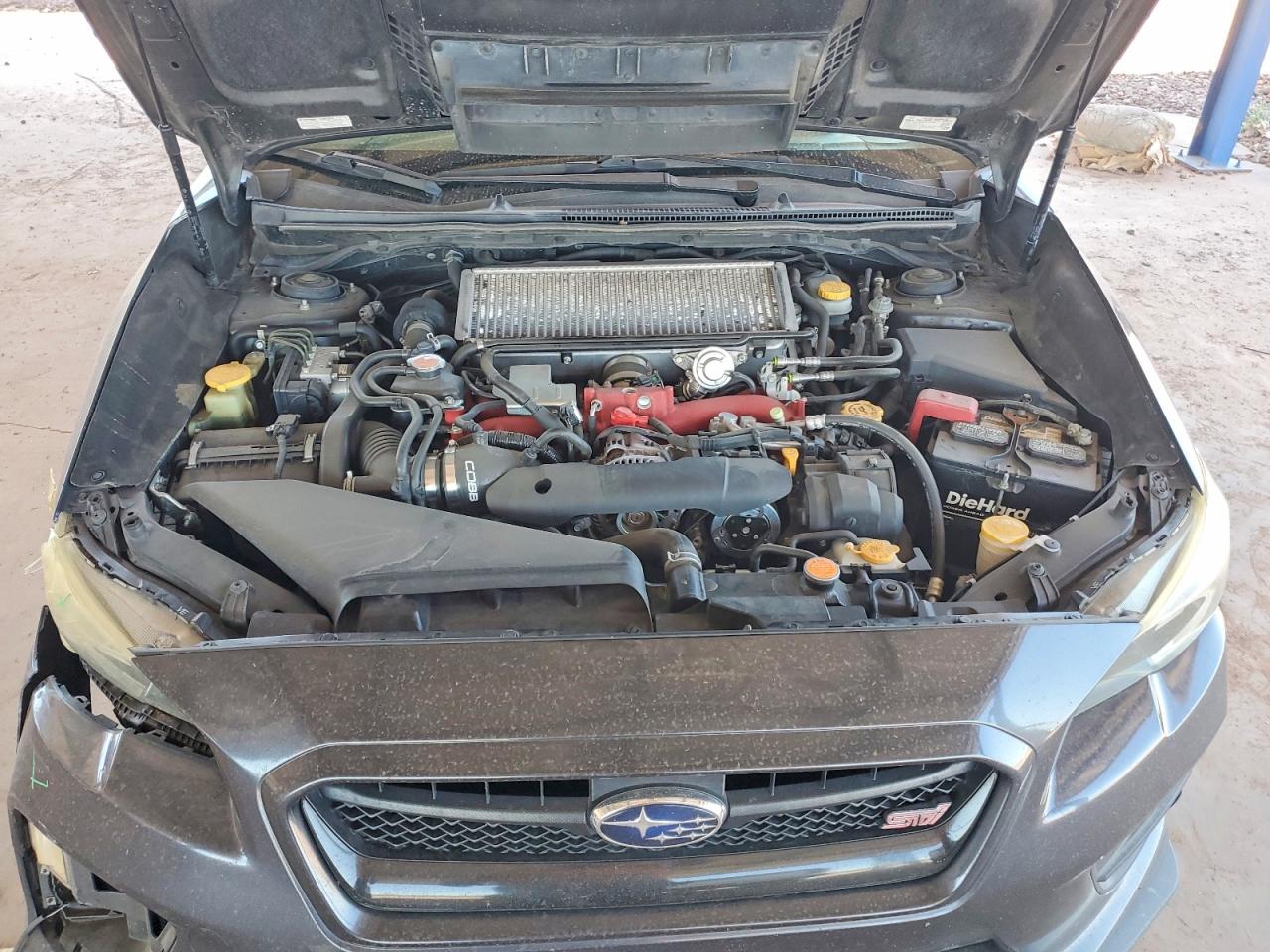 2015 Subaru Wrx Sti Gray vin: JF1VA2L61F9801111