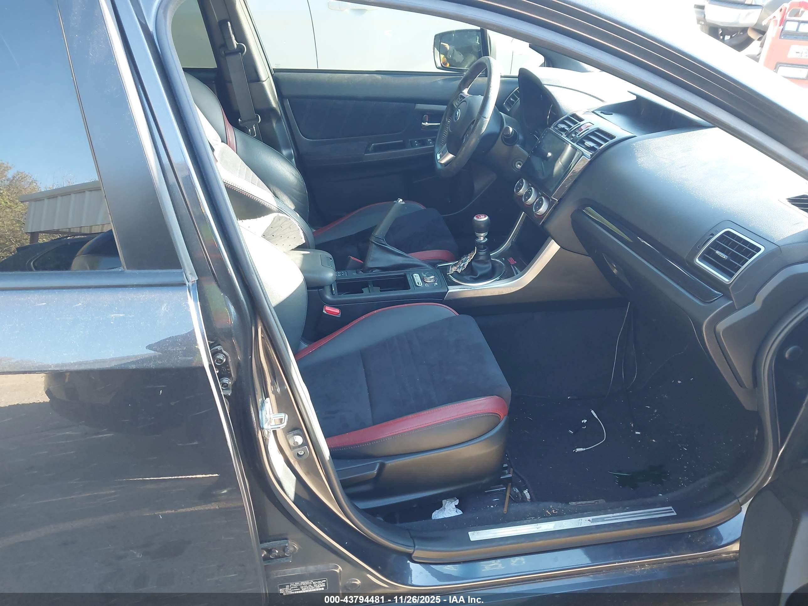 2015 Subaru Wrx Sti   Black vin: JF1VA2L63F9806018