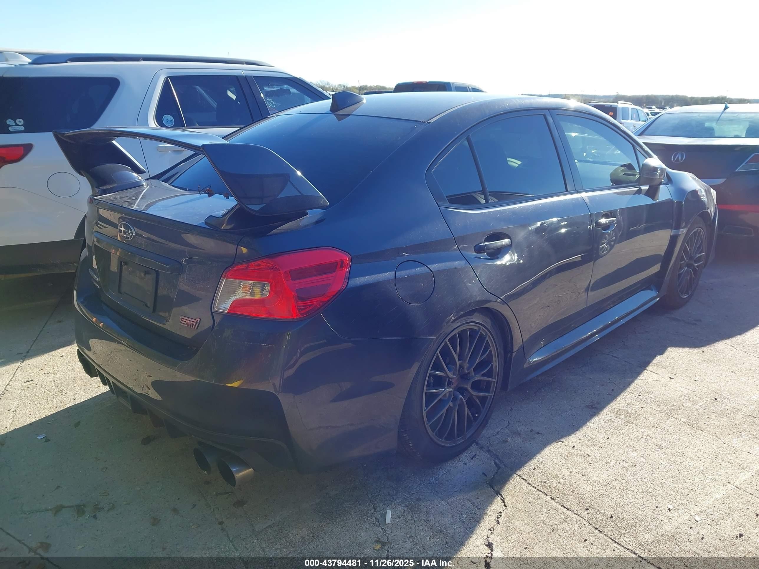 2015 Subaru Wrx Sti   Black vin: JF1VA2L63F9806018