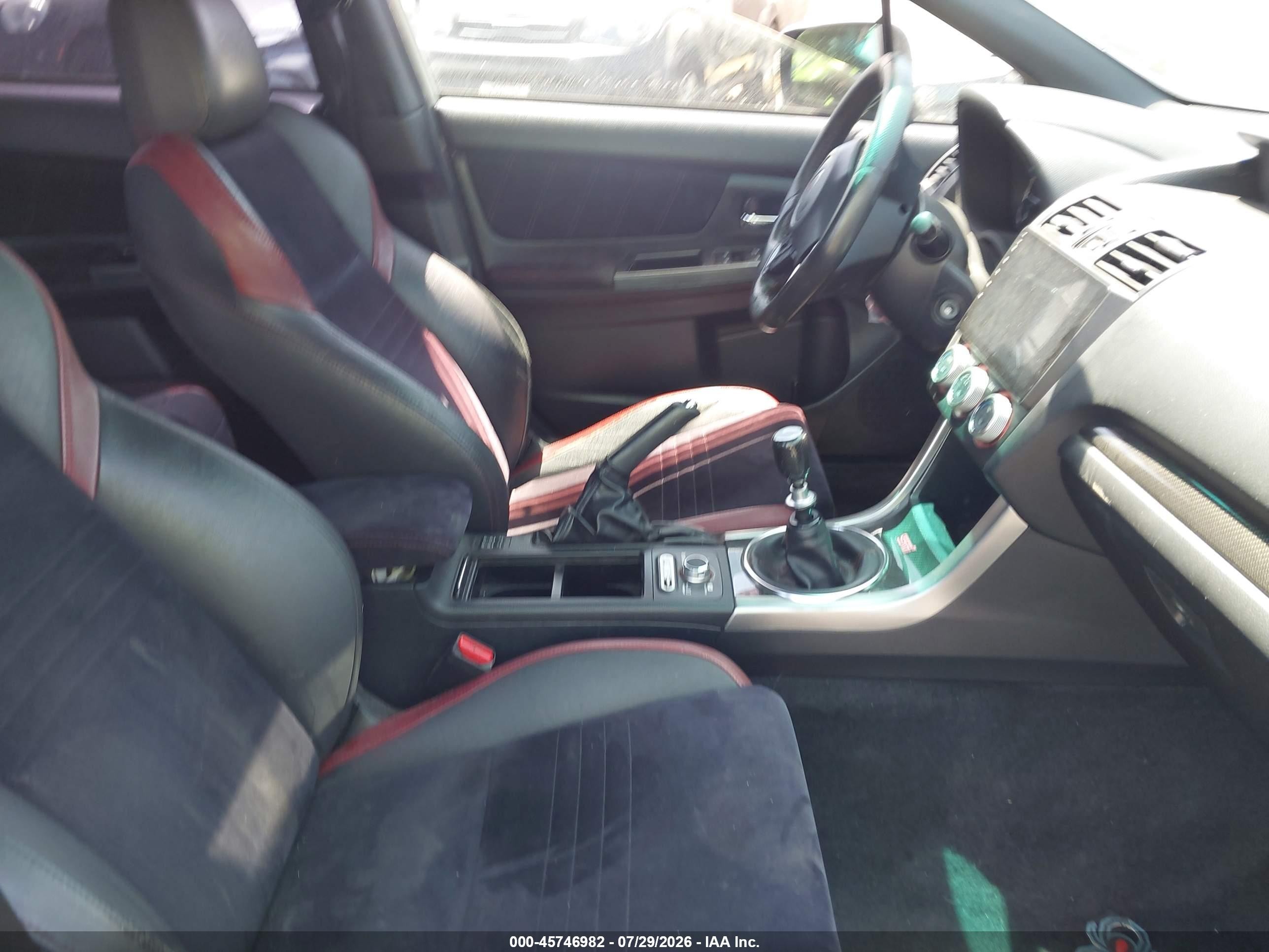 2015 Subaru Wrx Sti   White vin: JF1VA2L63F9813339