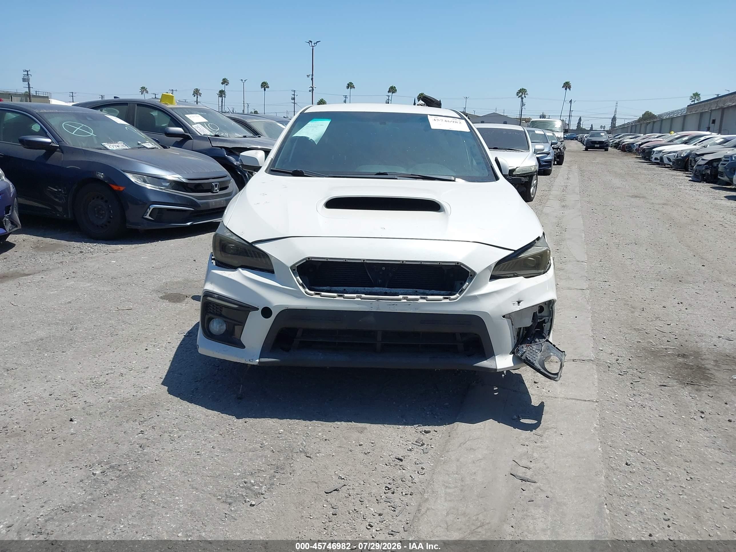 2015 Subaru Wrx Sti   White vin: JF1VA2L63F9813339