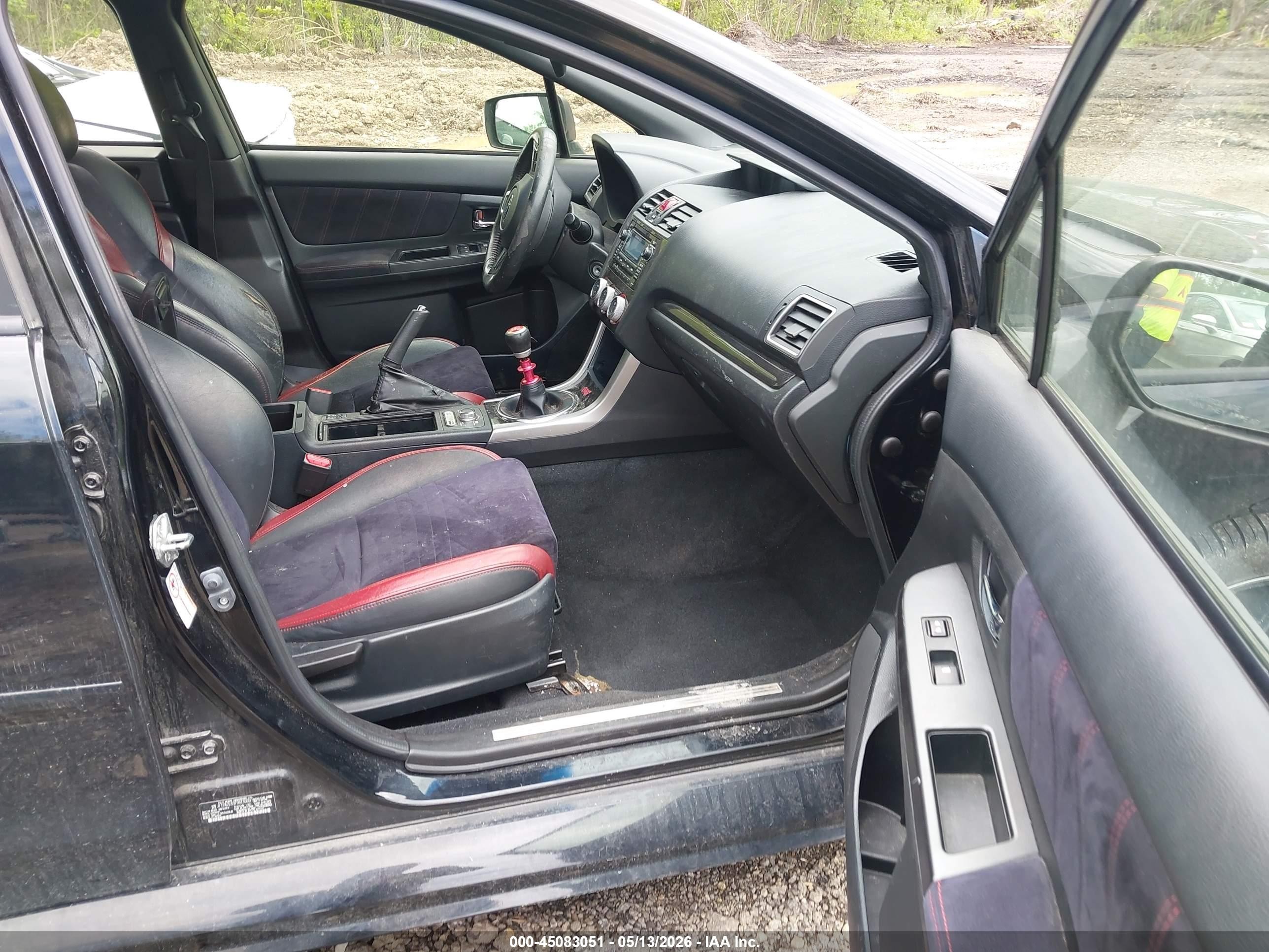 2015 Subaru Wrx Sti   Black vin: JF1VA2L63F9813969