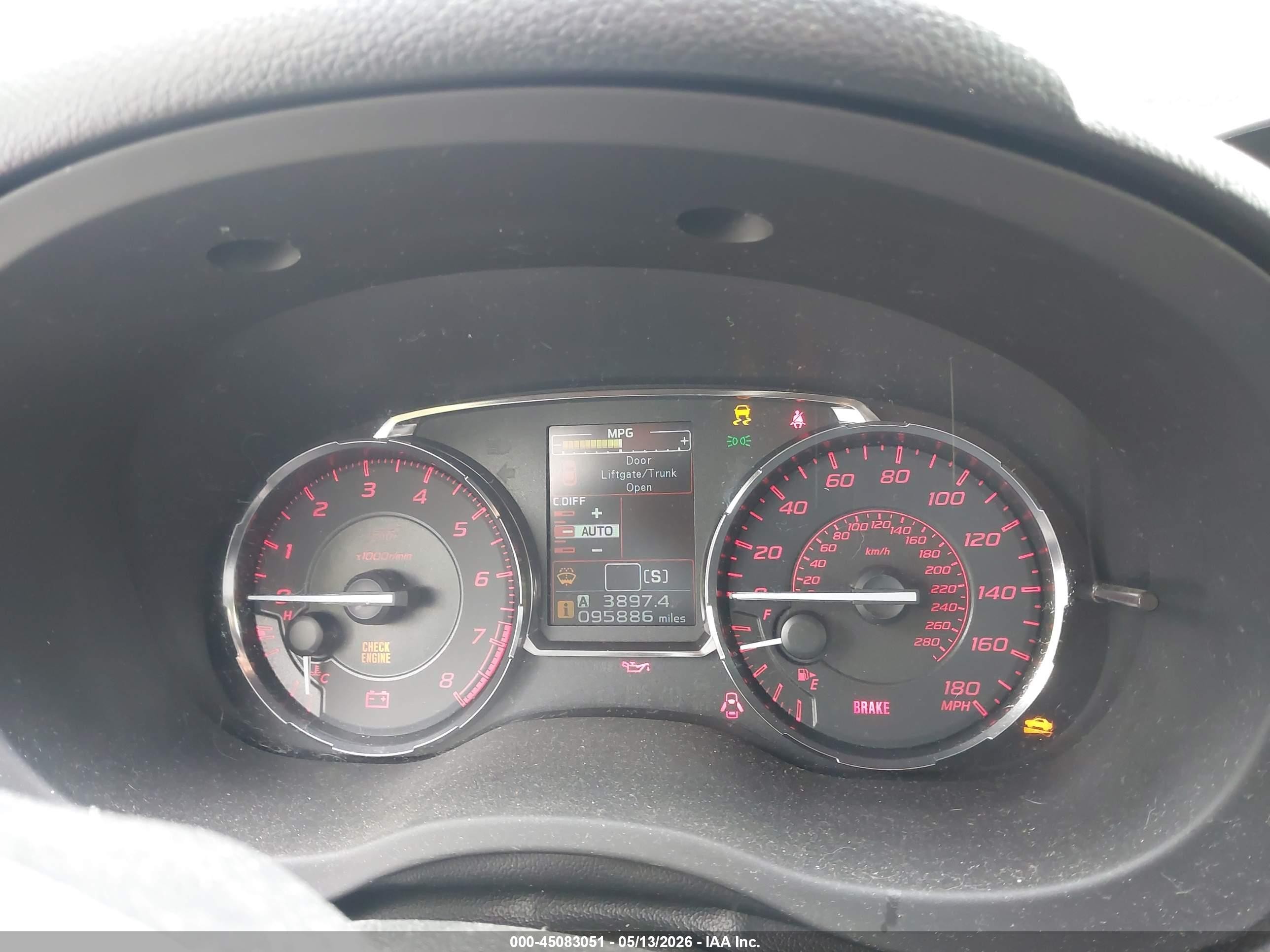 2015 Subaru Wrx Sti   Black vin: JF1VA2L63F9813969