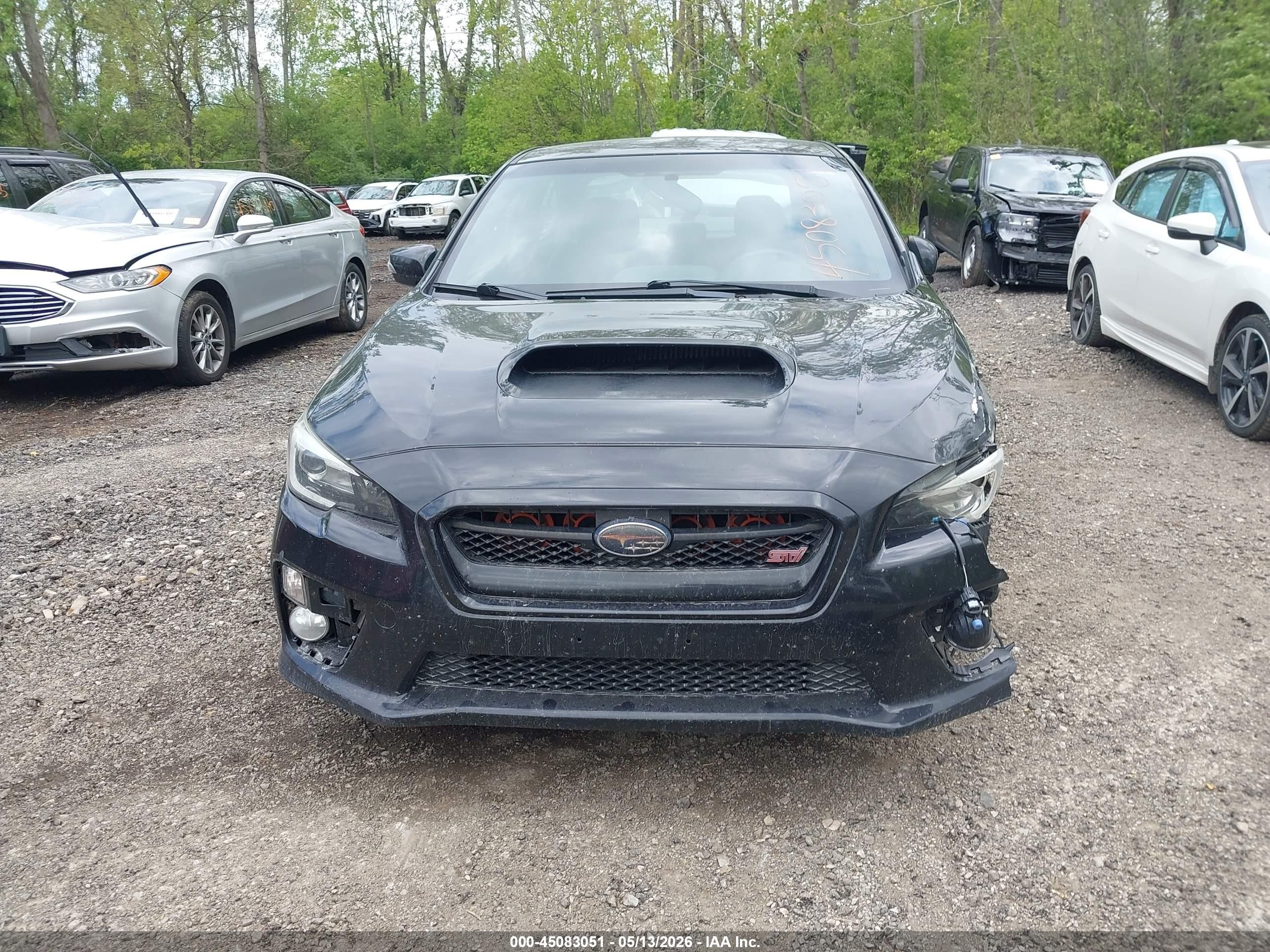 2015 Subaru Wrx Sti   Black vin: JF1VA2L63F9813969