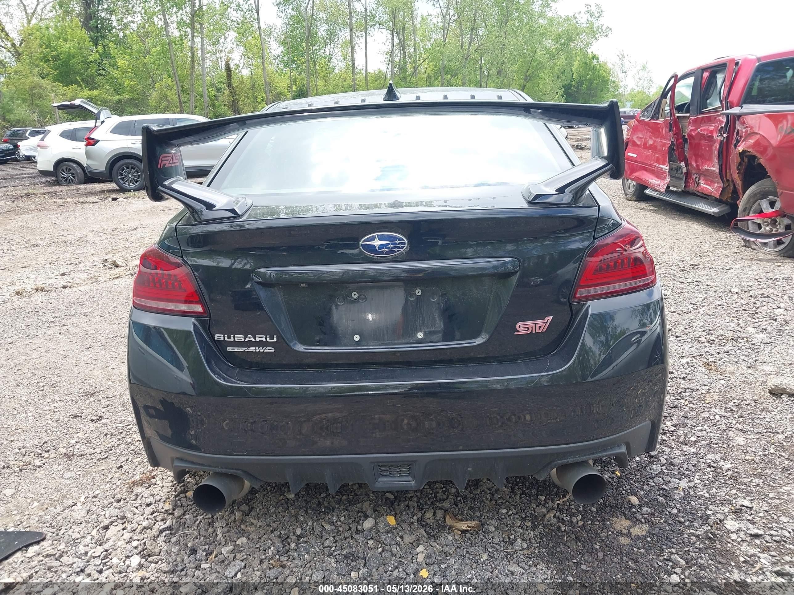 2015 Subaru Wrx Sti   Black vin: JF1VA2L63F9813969