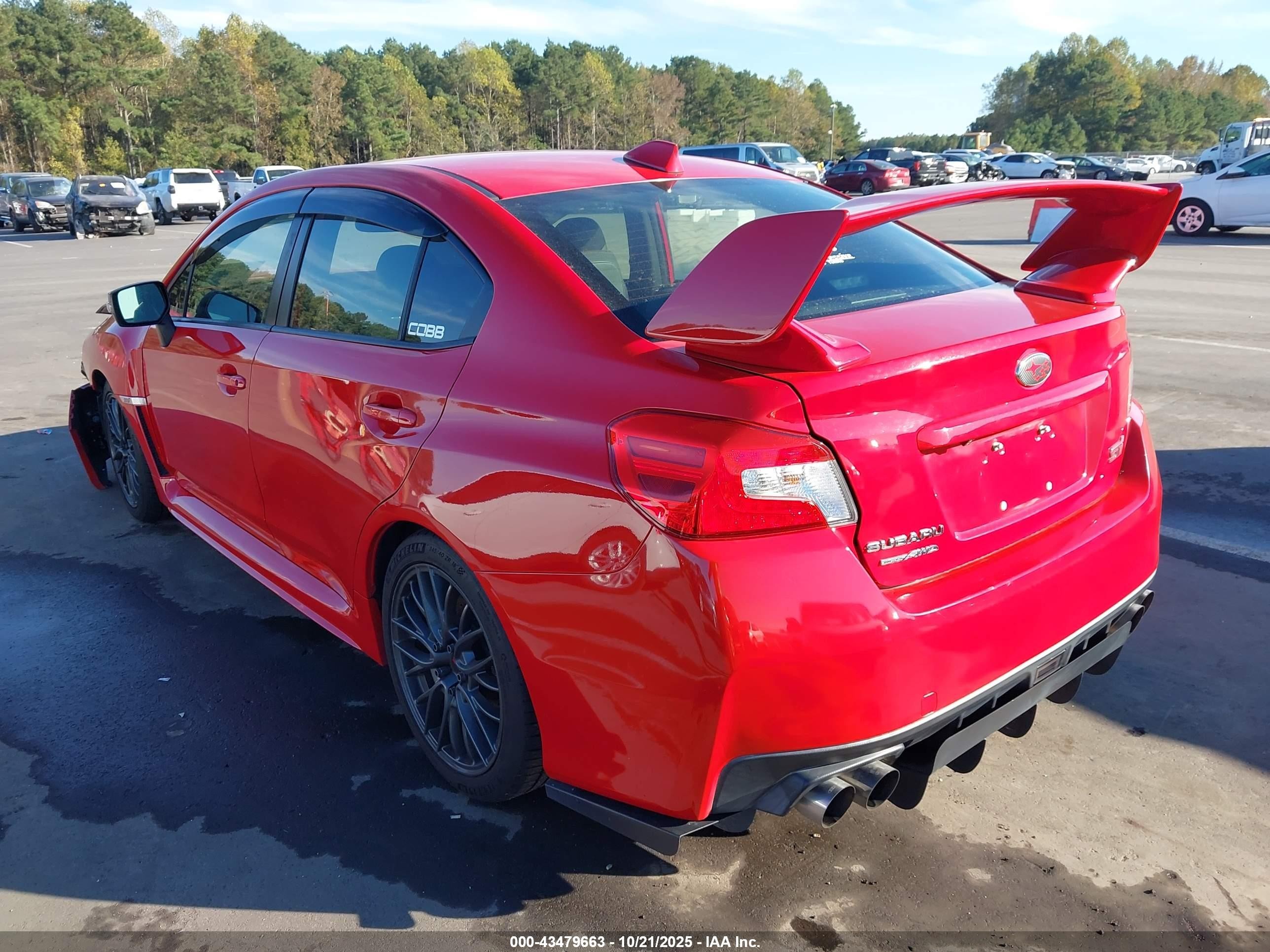 2015 Subaru Wrx Sti   Red vin: JF1VA2L63F9837091