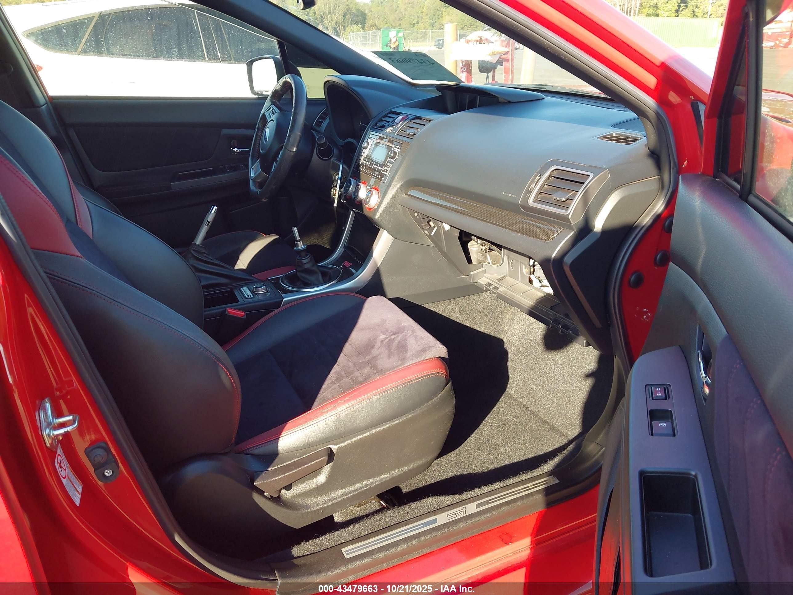 2015 Subaru Wrx Sti   Red vin: JF1VA2L63F9837091