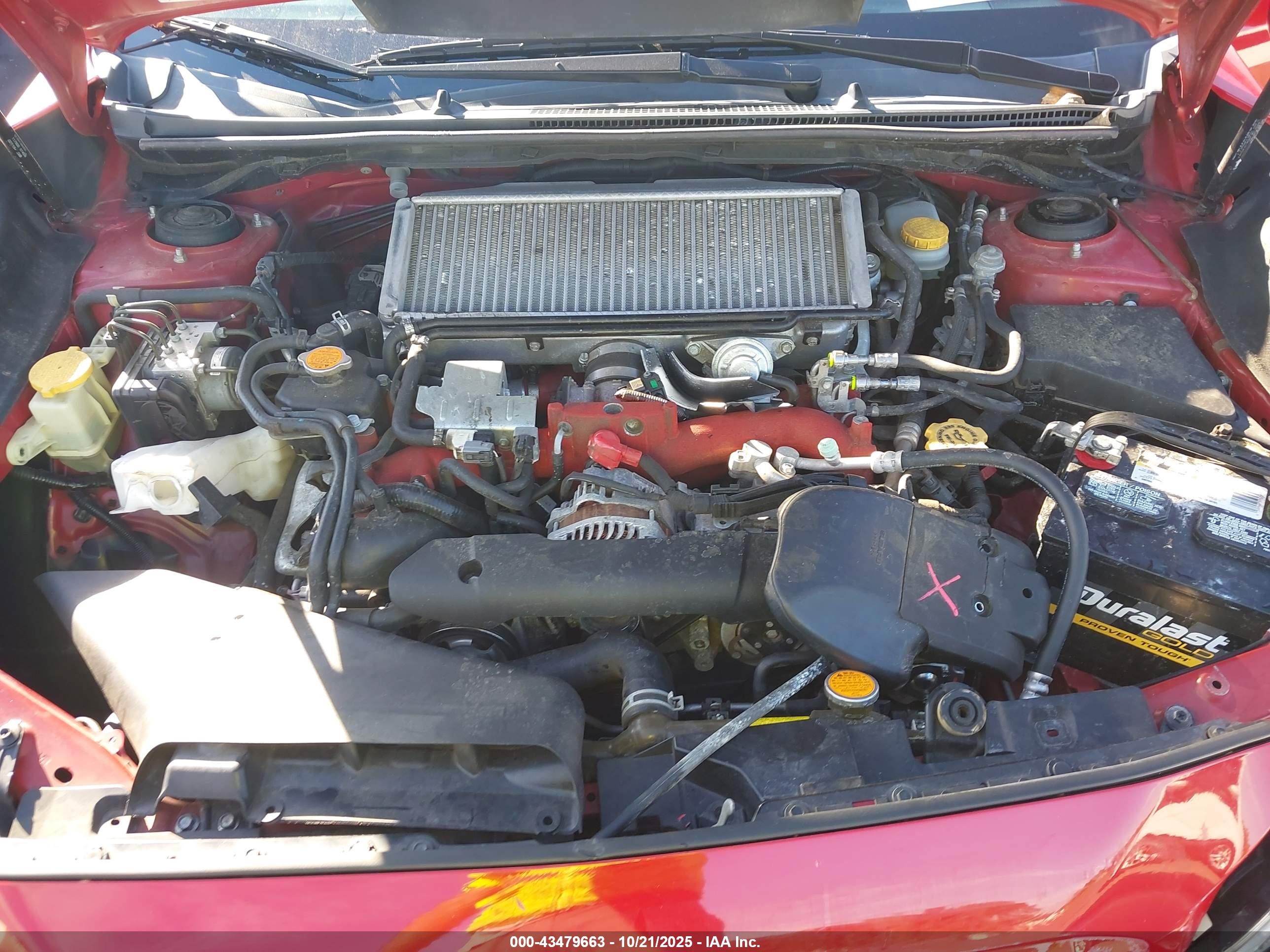 2015 Subaru Wrx Sti   Red vin: JF1VA2L63F9837091