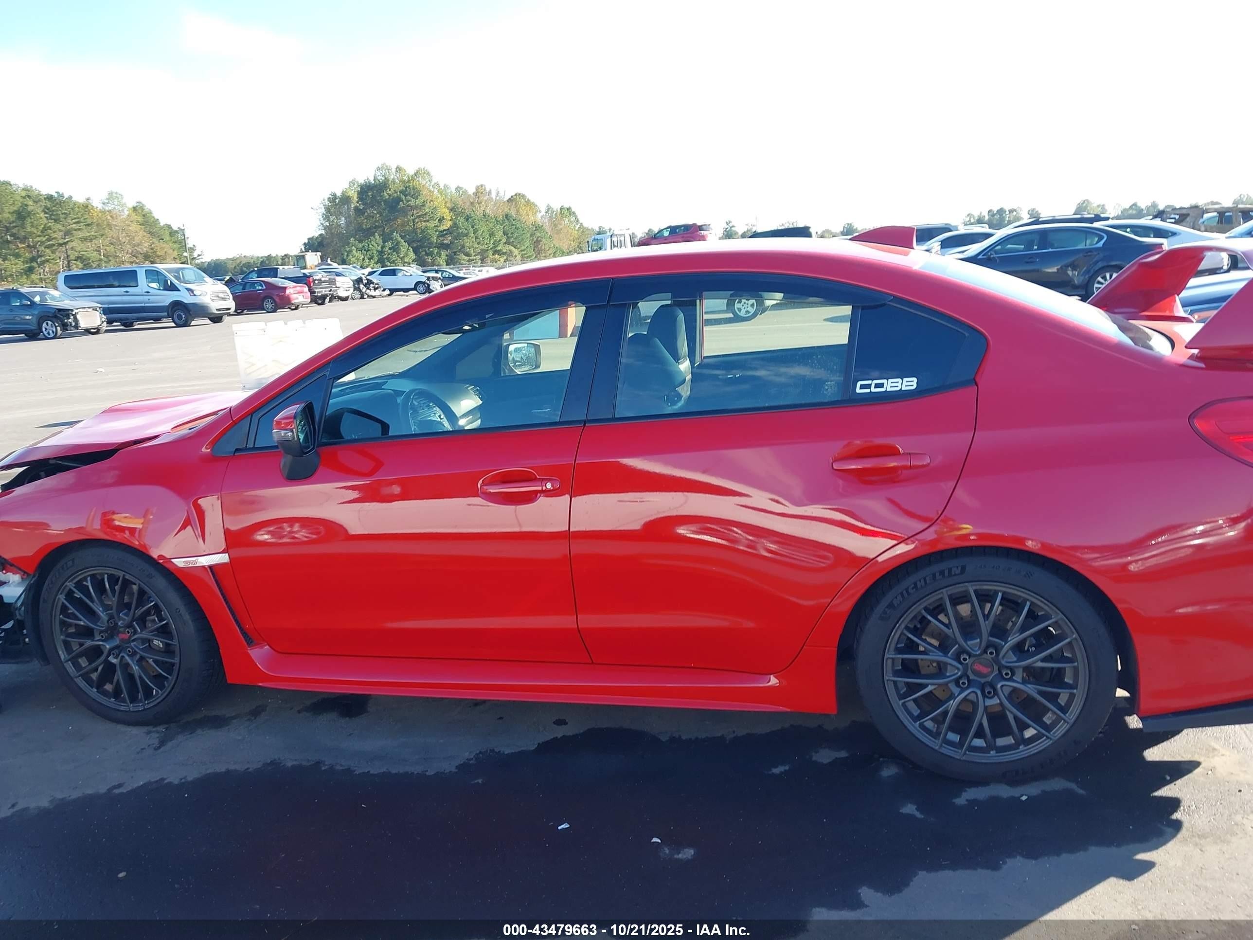 2015 Subaru Wrx Sti   Red vin: JF1VA2L63F9837091