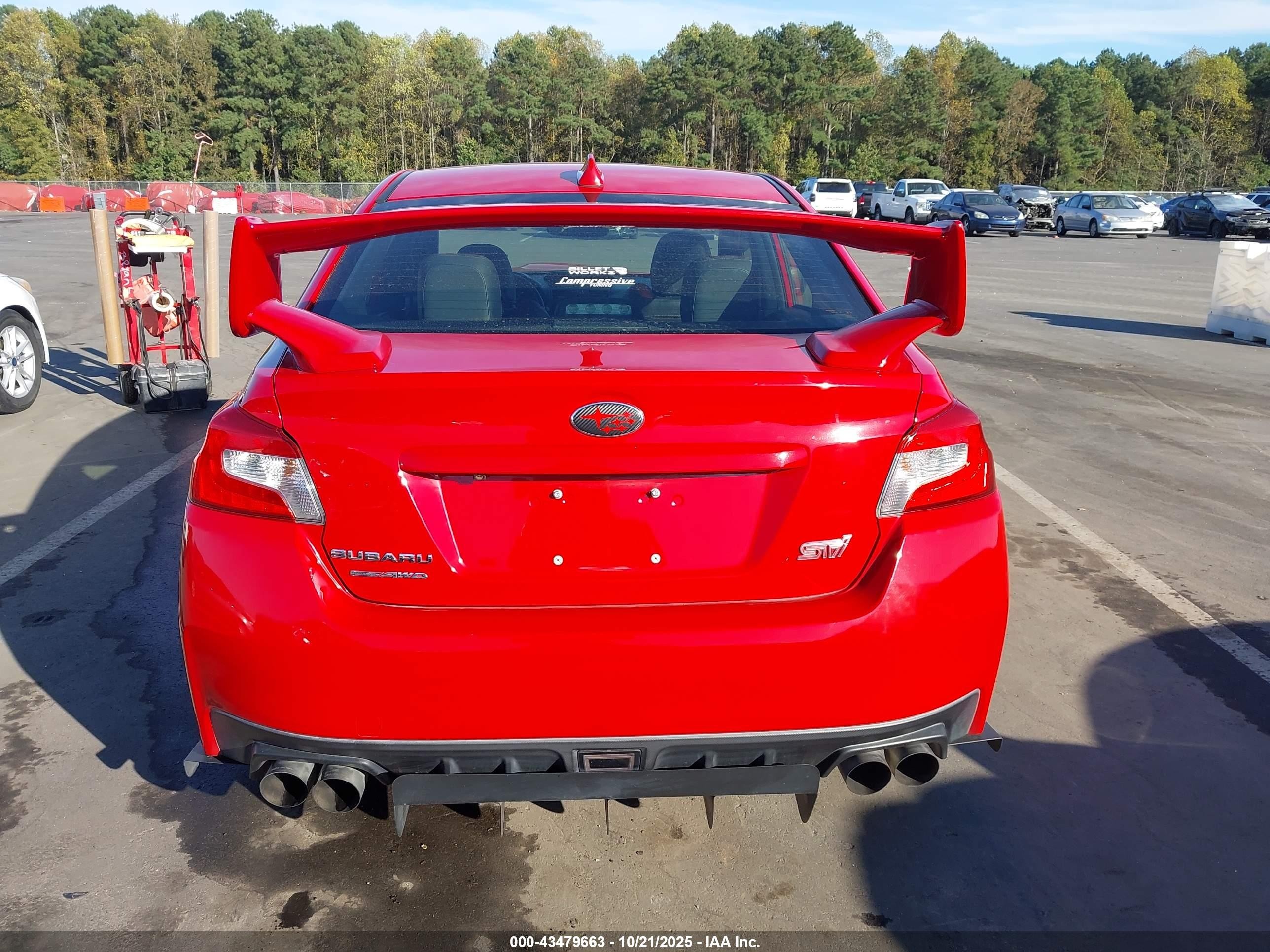 2015 Subaru Wrx Sti   Red vin: JF1VA2L63F9837091