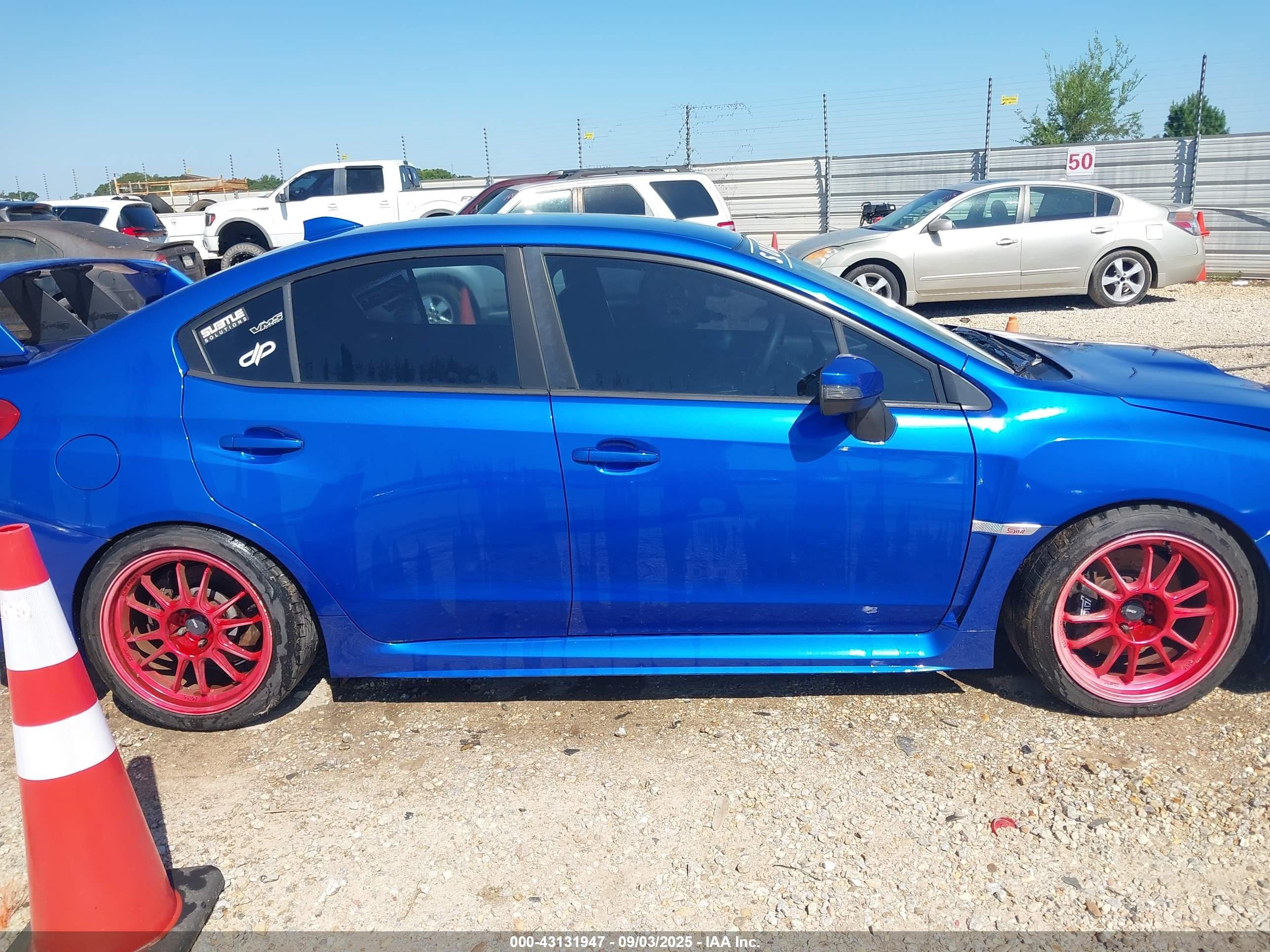 2015 Subaru Wrx Sti   Blue vin: JF1VA2L65F9805372