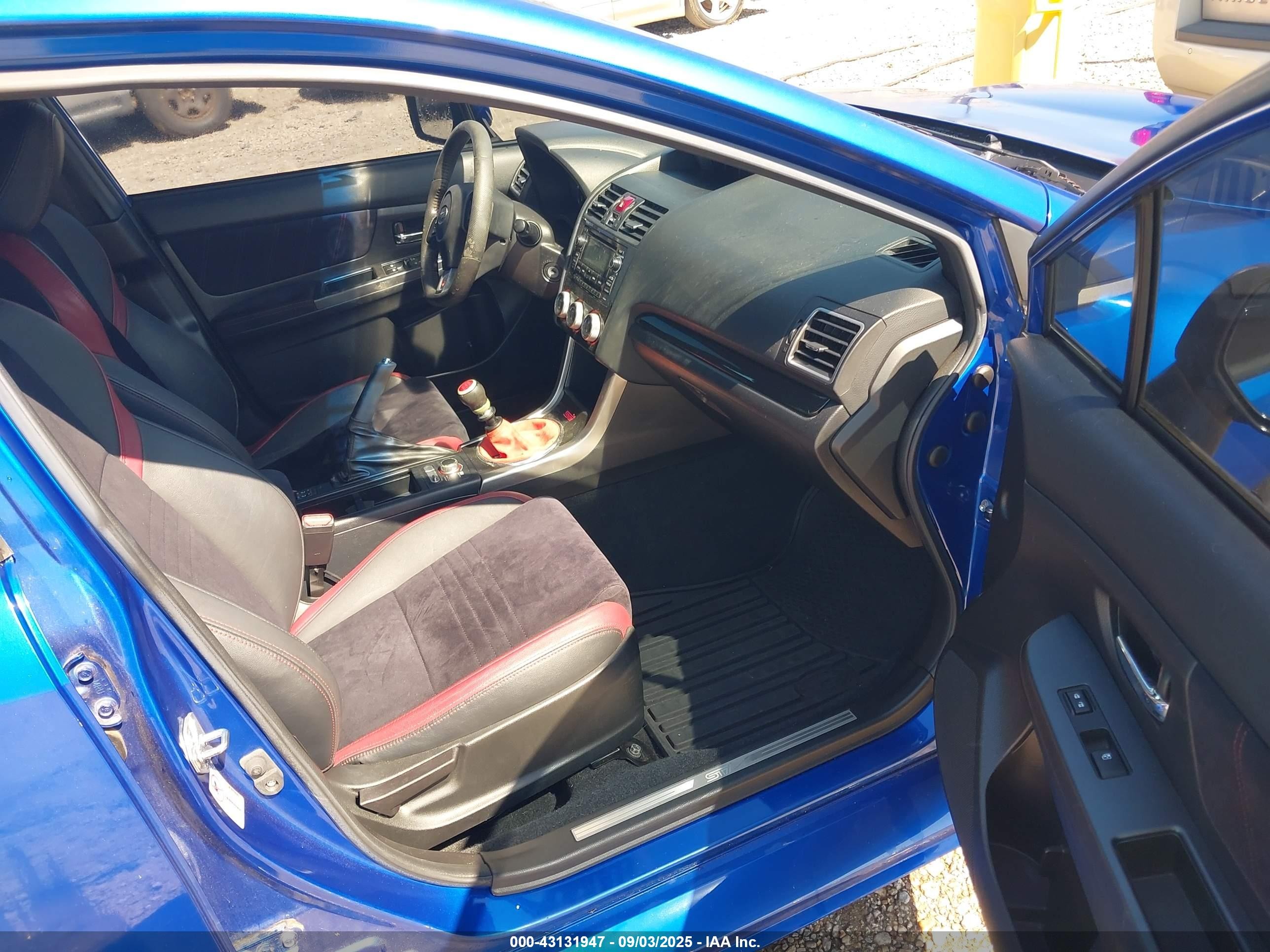 2015 Subaru Wrx Sti   Blue vin: JF1VA2L65F9805372