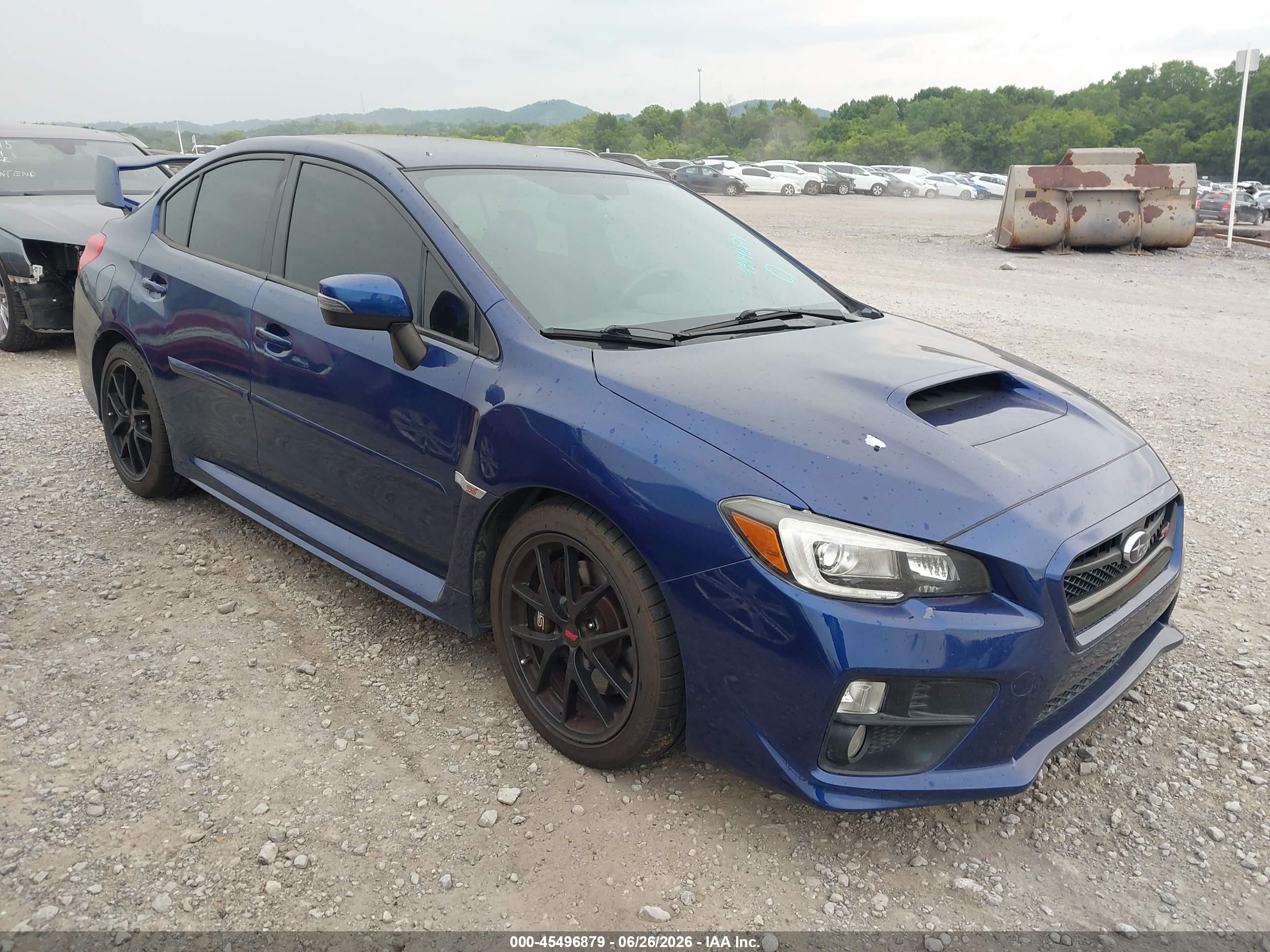 2015 Subaru Wrx Sti   Blue vin: JF1VA2L65F9810121