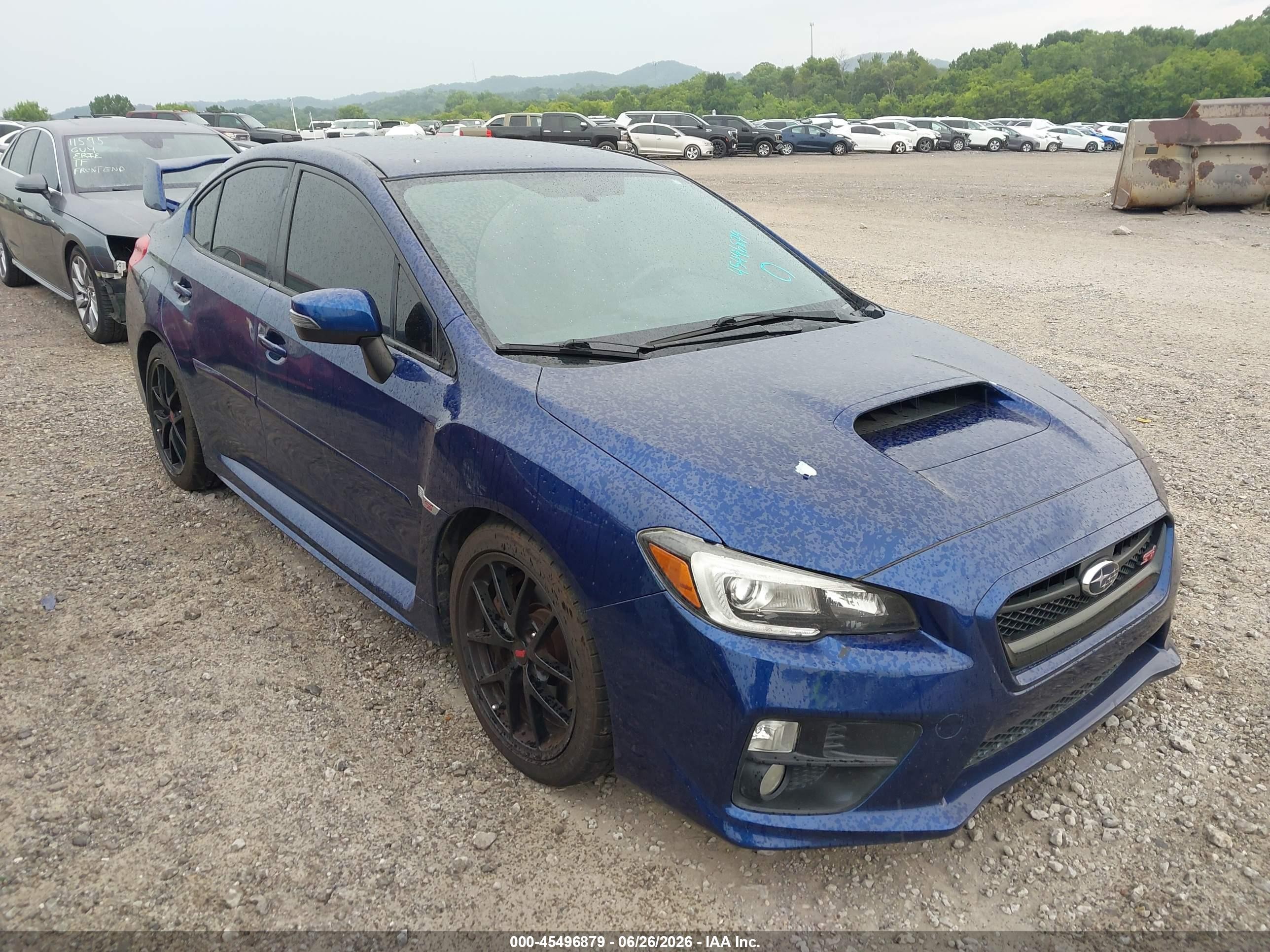 2015 Subaru Wrx Sti   Blue vin: JF1VA2L65F9810121