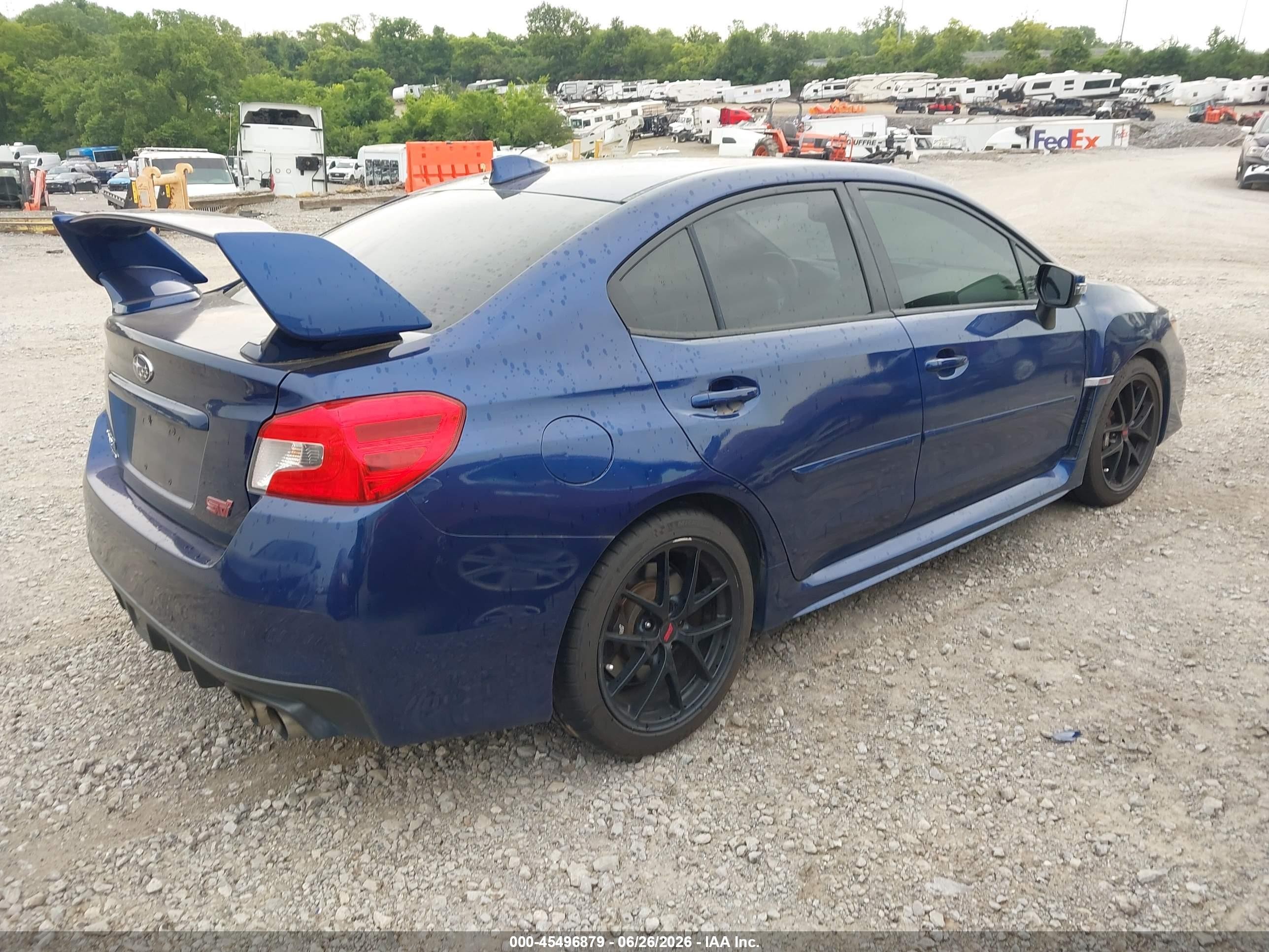 2015 Subaru Wrx Sti   Blue vin: JF1VA2L65F9810121