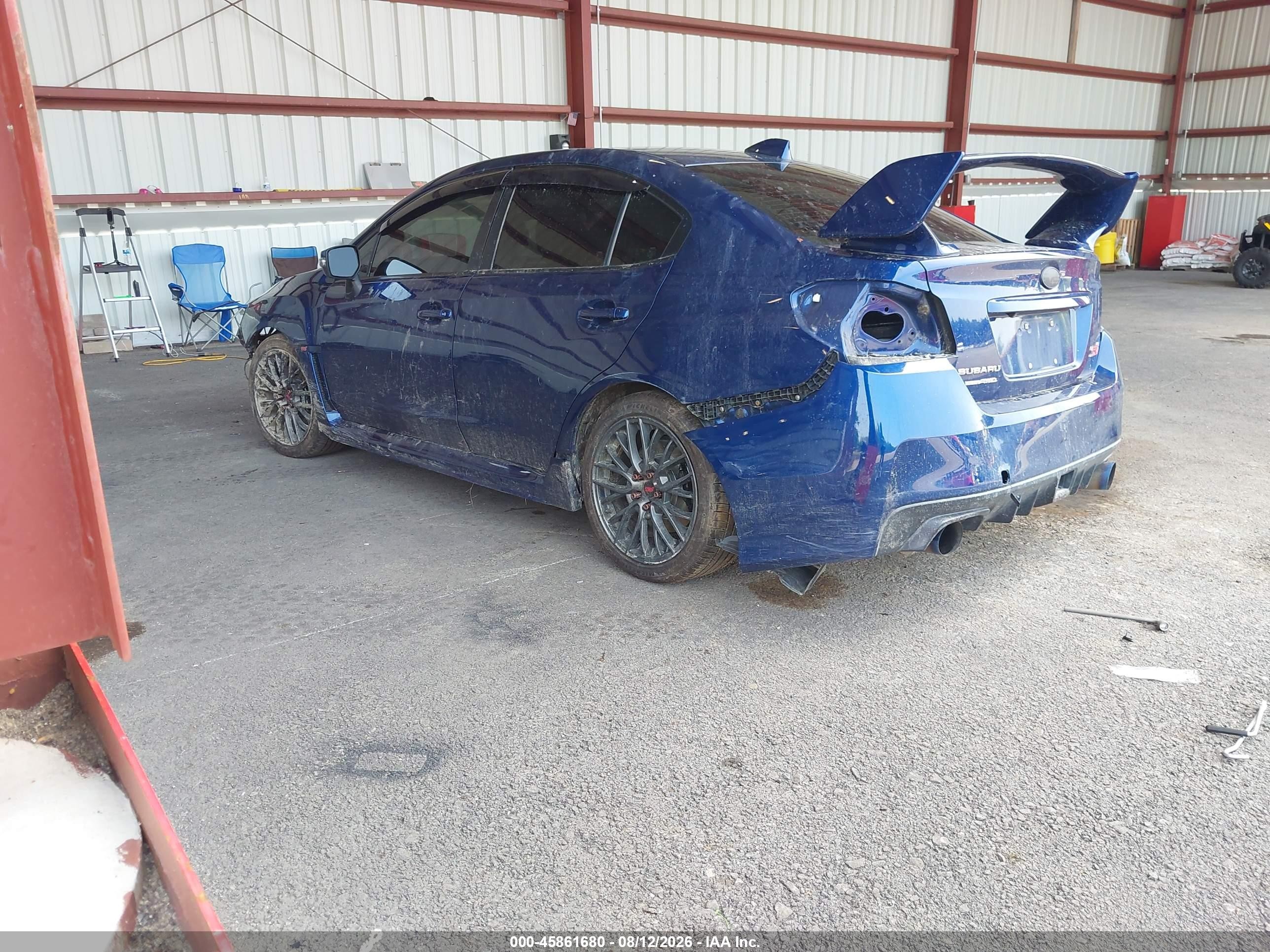 2015 Subaru Wrx Sti   Blue vin: JF1VA2L65F9830983