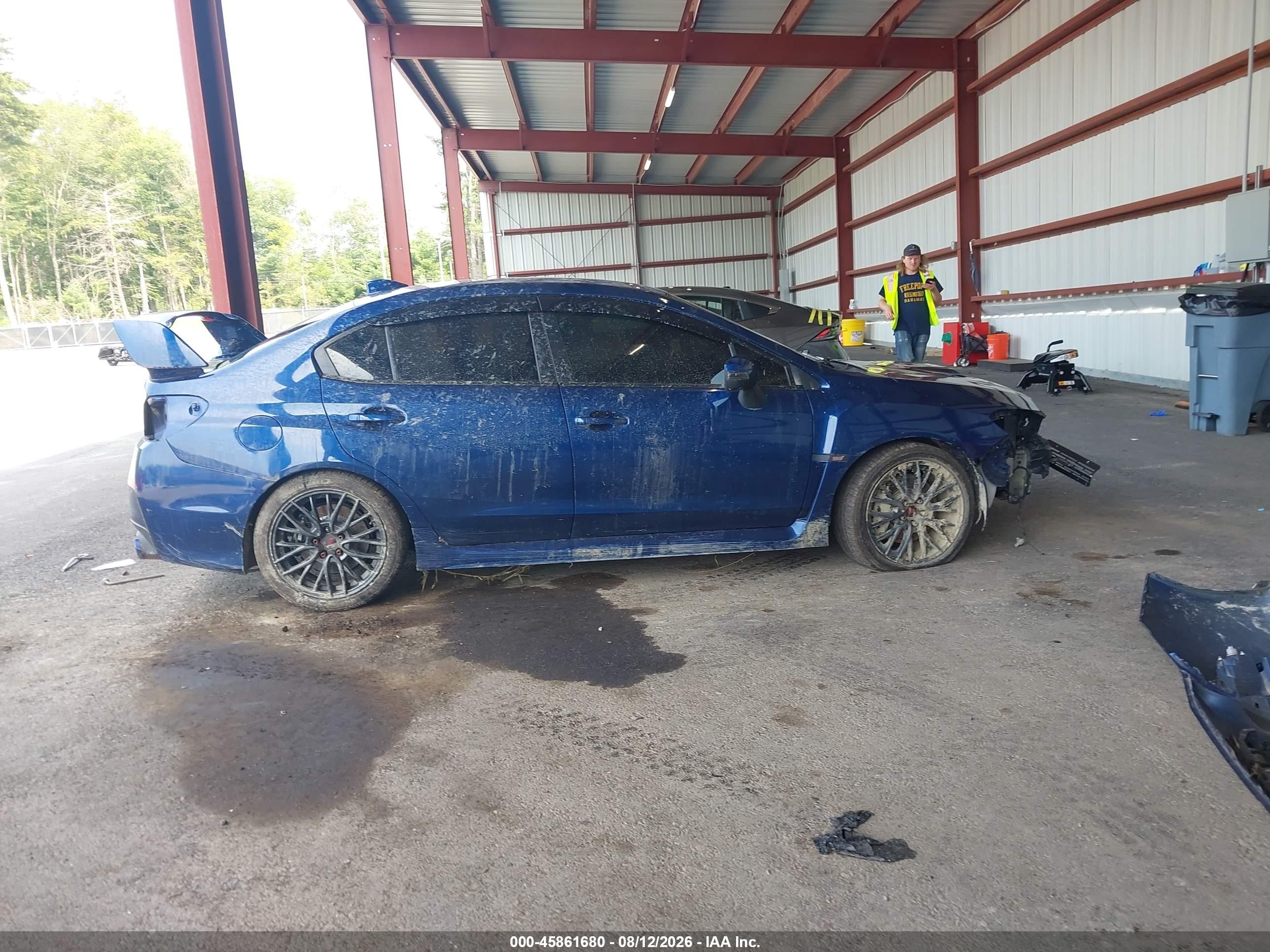 2015 Subaru Wrx Sti   Blue vin: JF1VA2L65F9830983