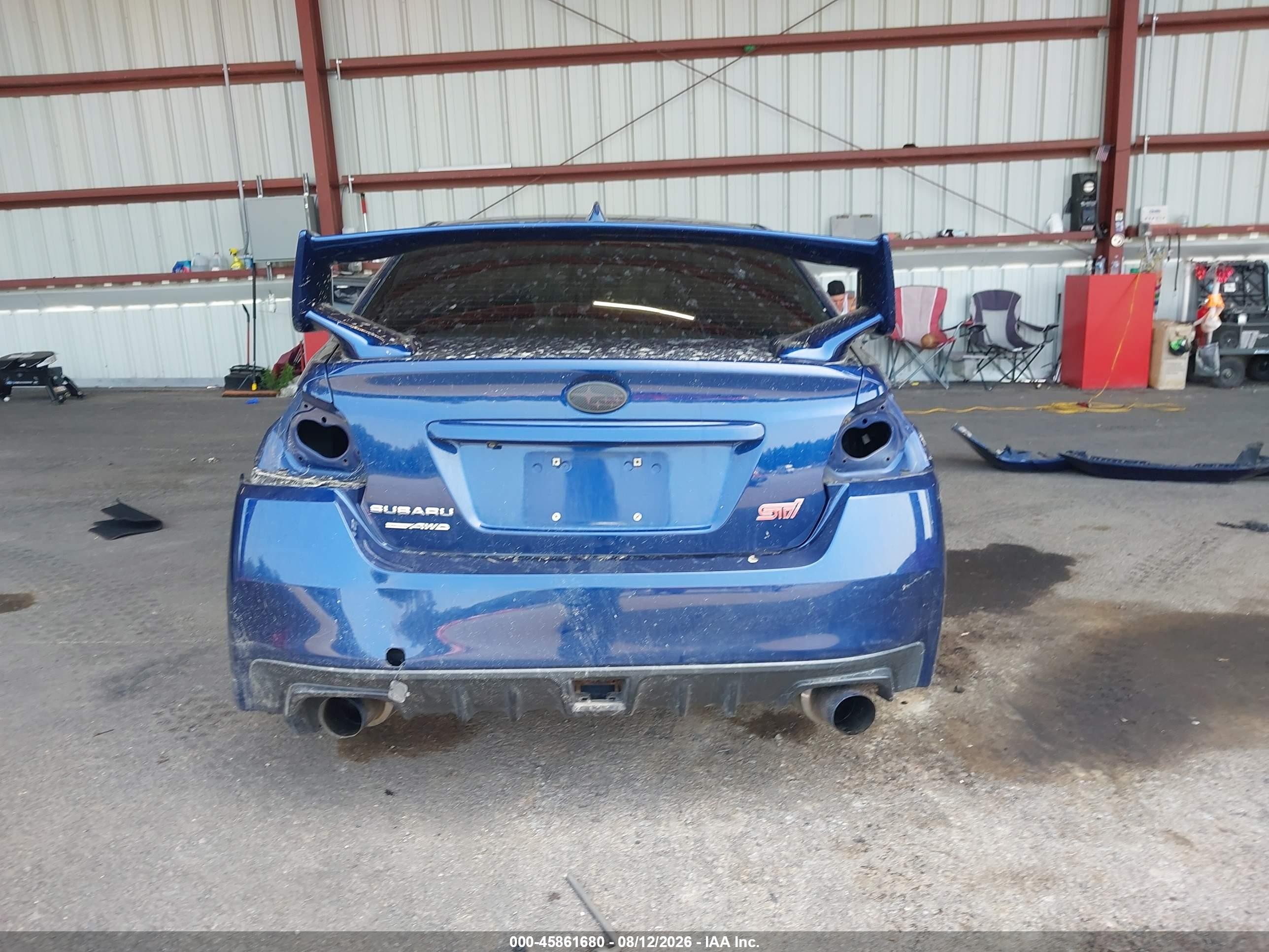 2015 Subaru Wrx Sti   Blue vin: JF1VA2L65F9830983
