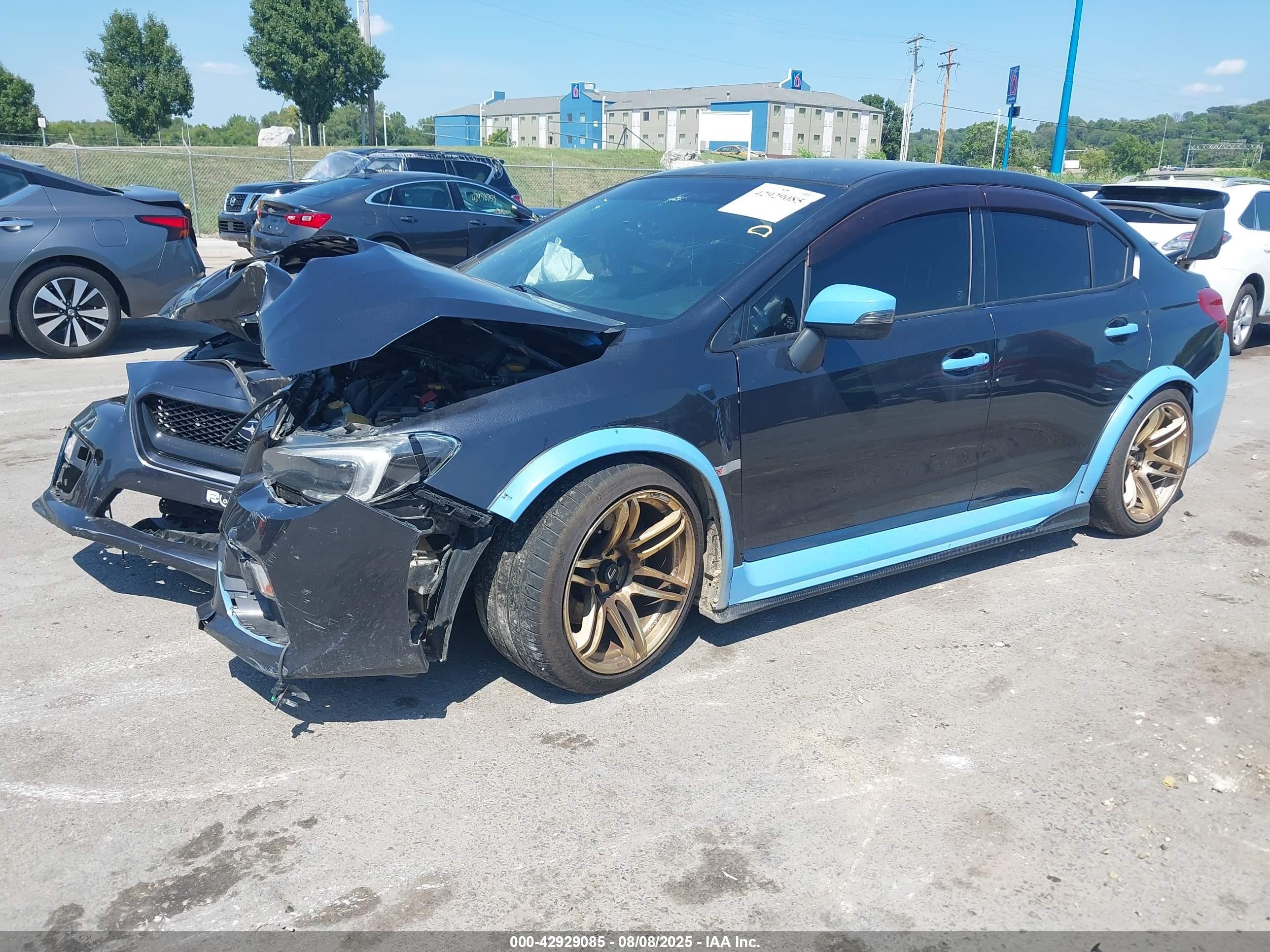 2015 Subaru Wrx Sti   Black vin: JF1VA2L66F9834069