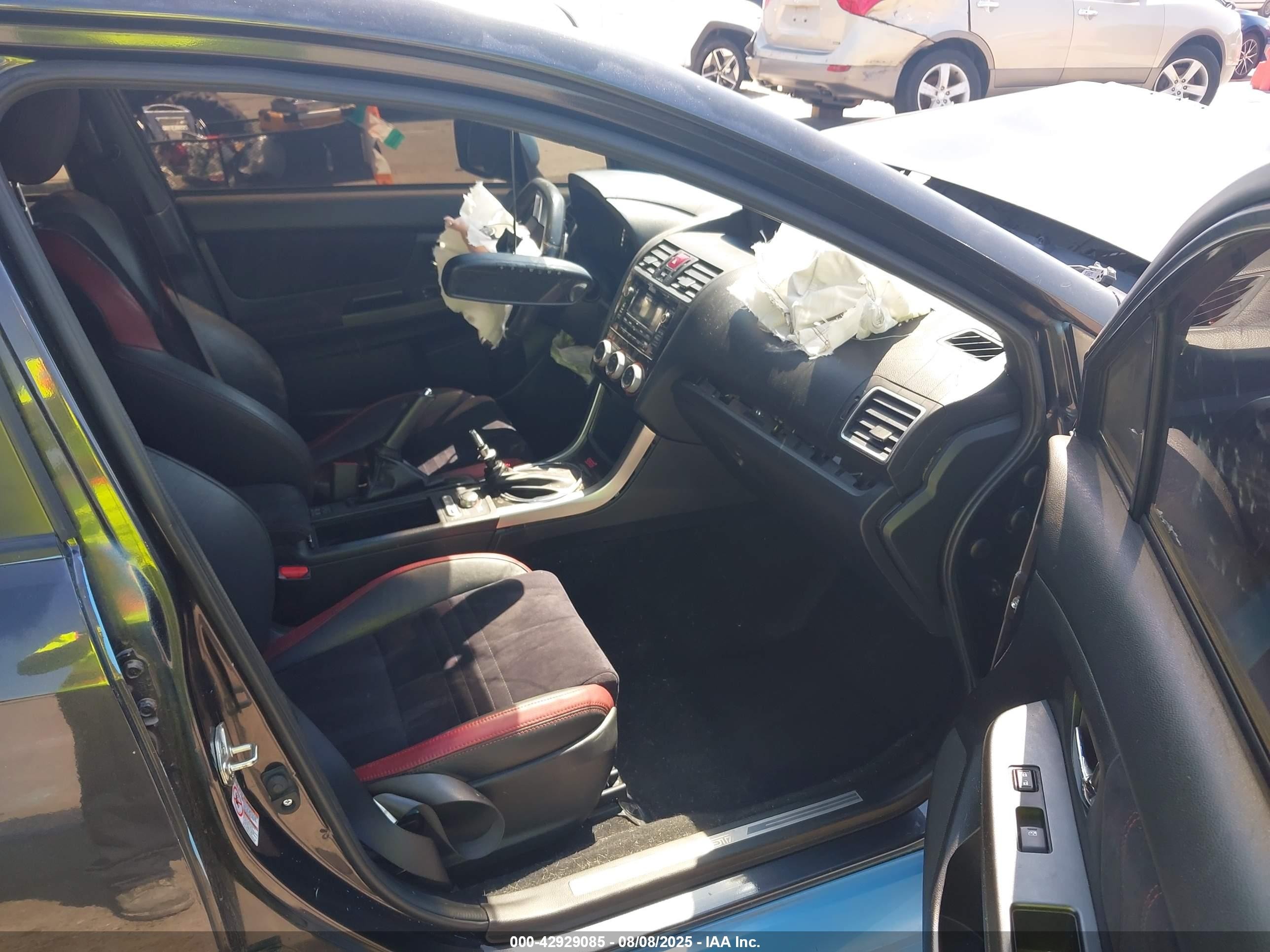 2015 Subaru Wrx Sti   Black vin: JF1VA2L66F9834069