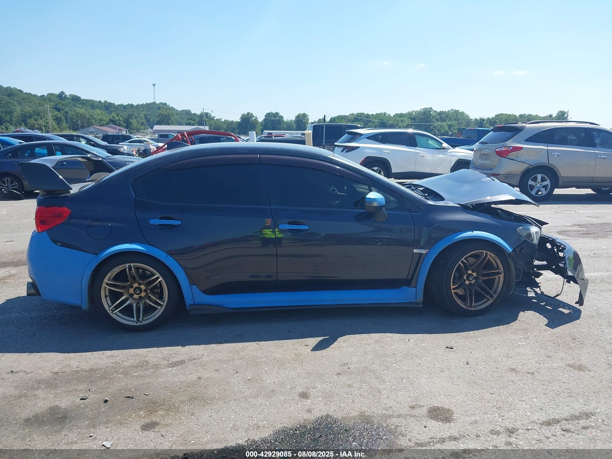 2015 Subaru Wrx Sti   Black vin: JF1VA2L66F9834069