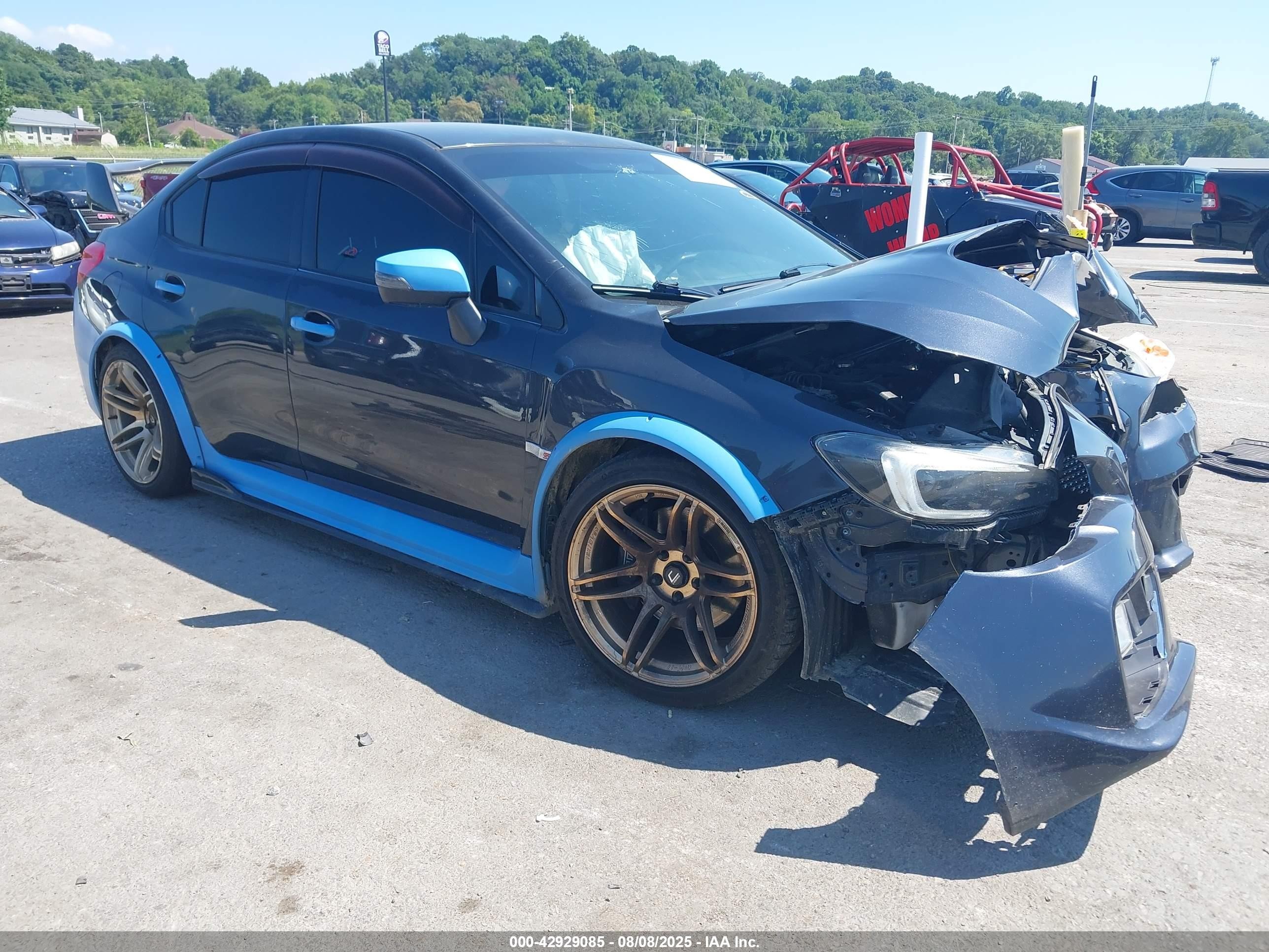 2015 Subaru Wrx Sti   Black vin: JF1VA2L66F9834069