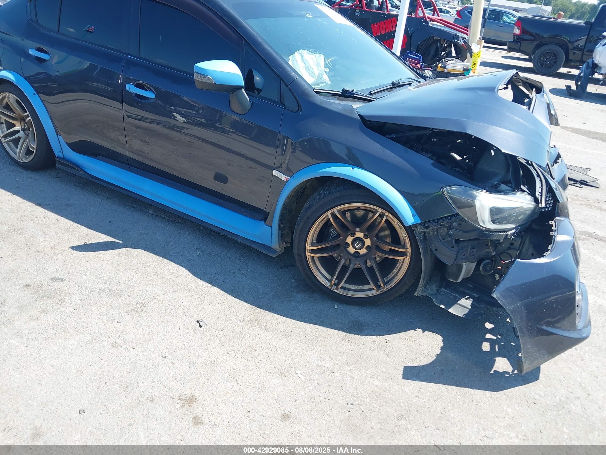2015 Subaru Wrx Sti   Black vin: JF1VA2L66F9834069