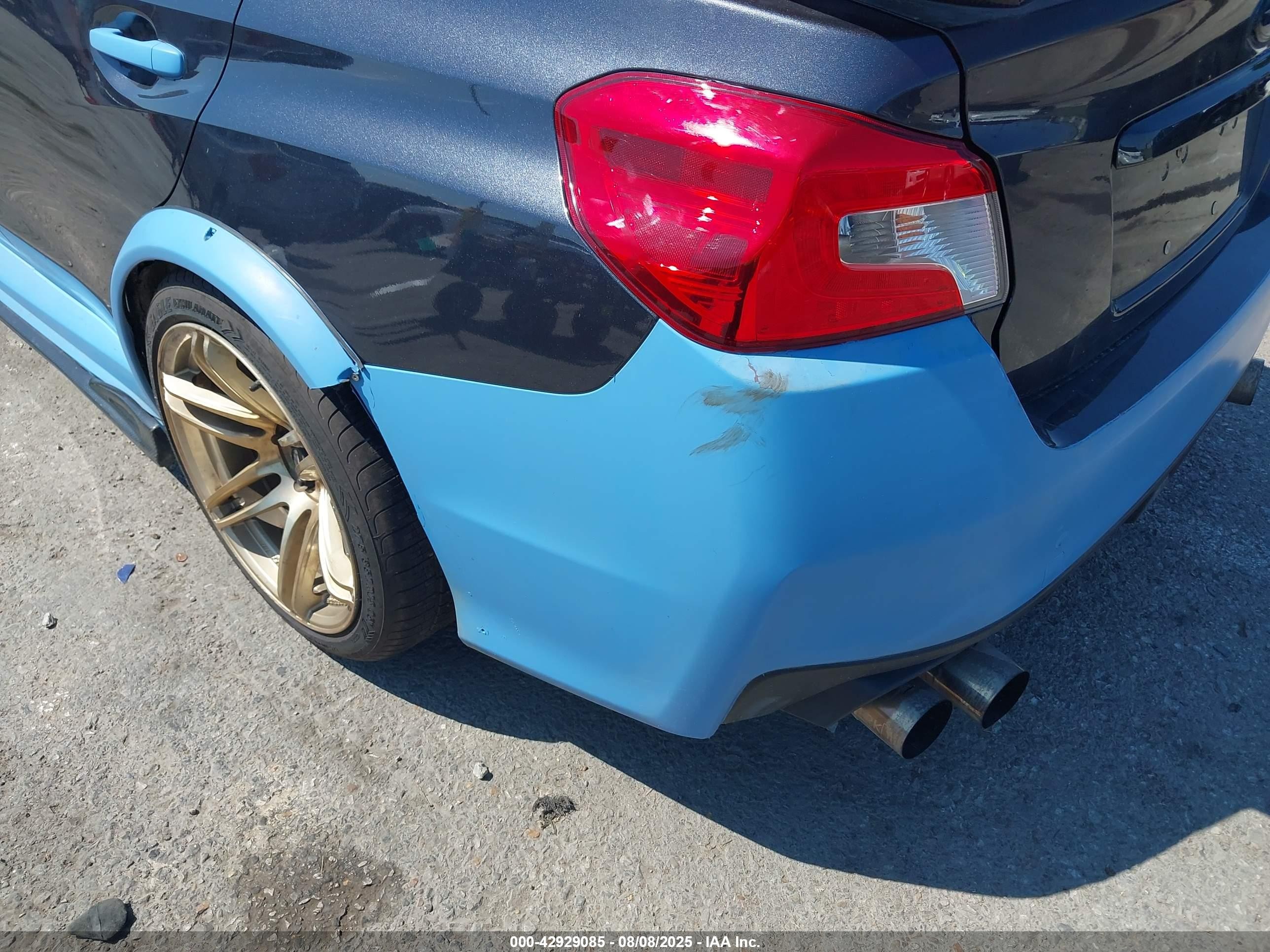2015 Subaru Wrx Sti   Black vin: JF1VA2L66F9834069