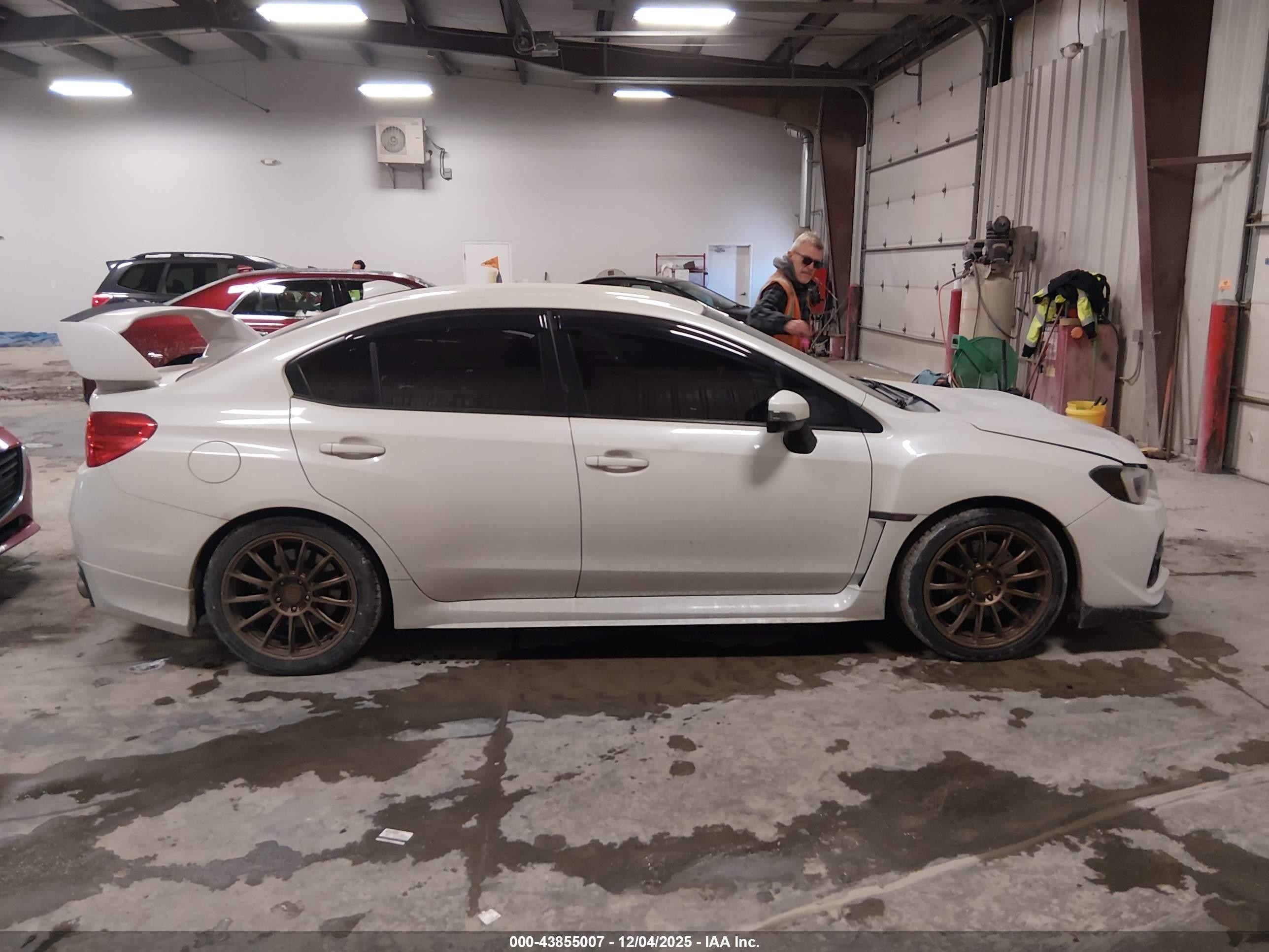 2015 Subaru Wrx Sti   White vin: JF1VA2L68F9834364