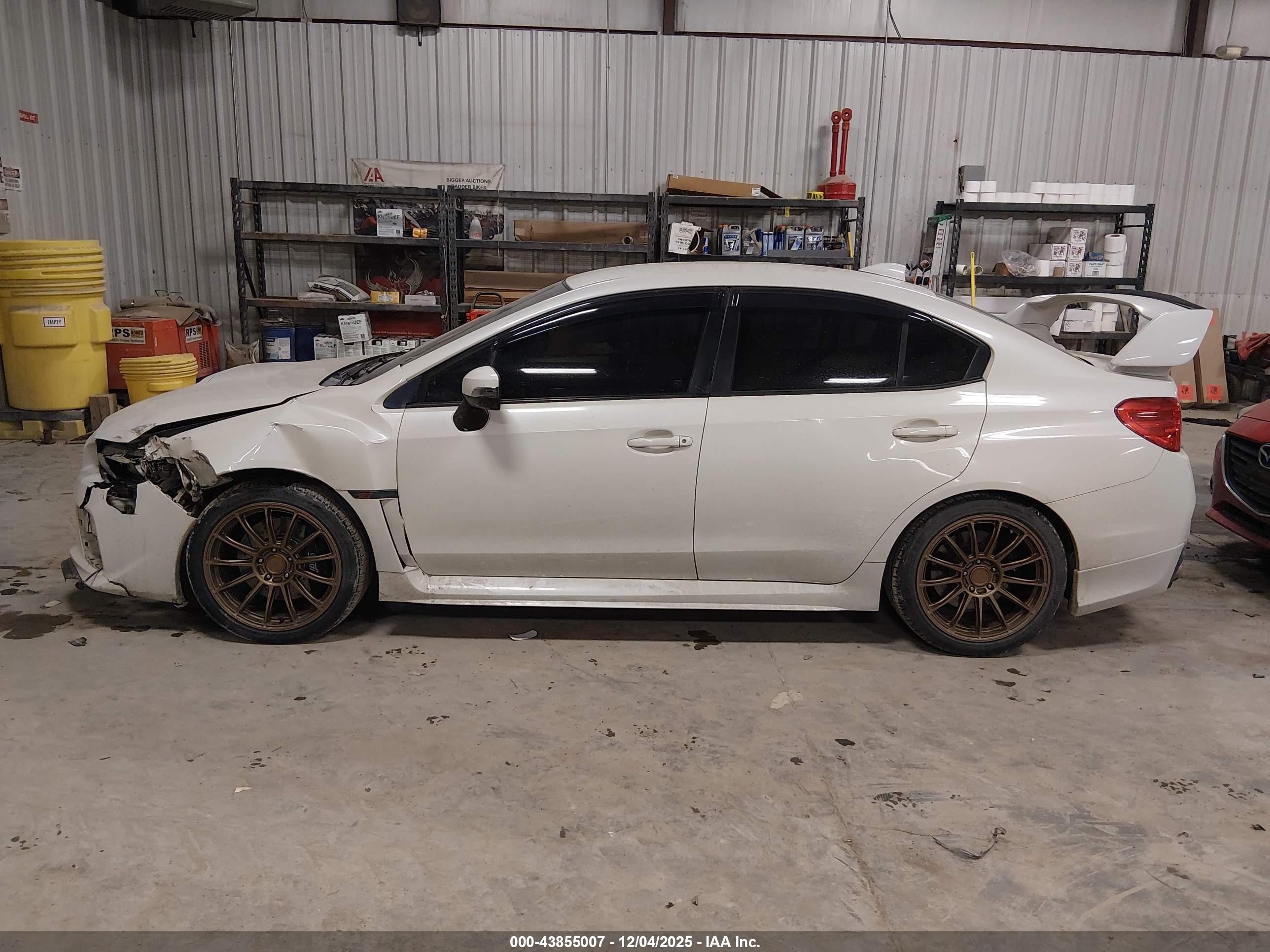 2015 Subaru Wrx Sti   White vin: JF1VA2L68F9834364