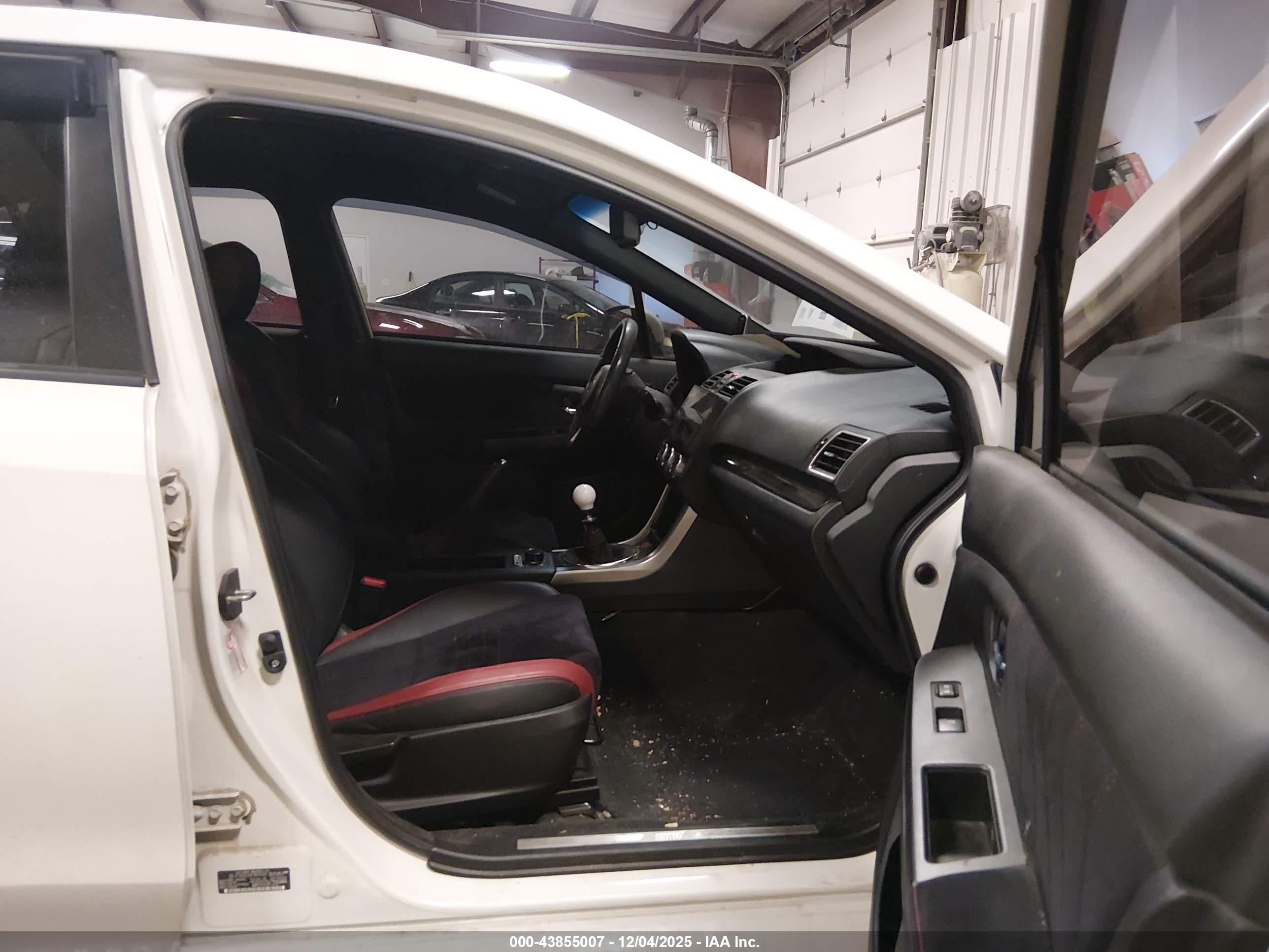 2015 Subaru Wrx Sti   White vin: JF1VA2L68F9834364