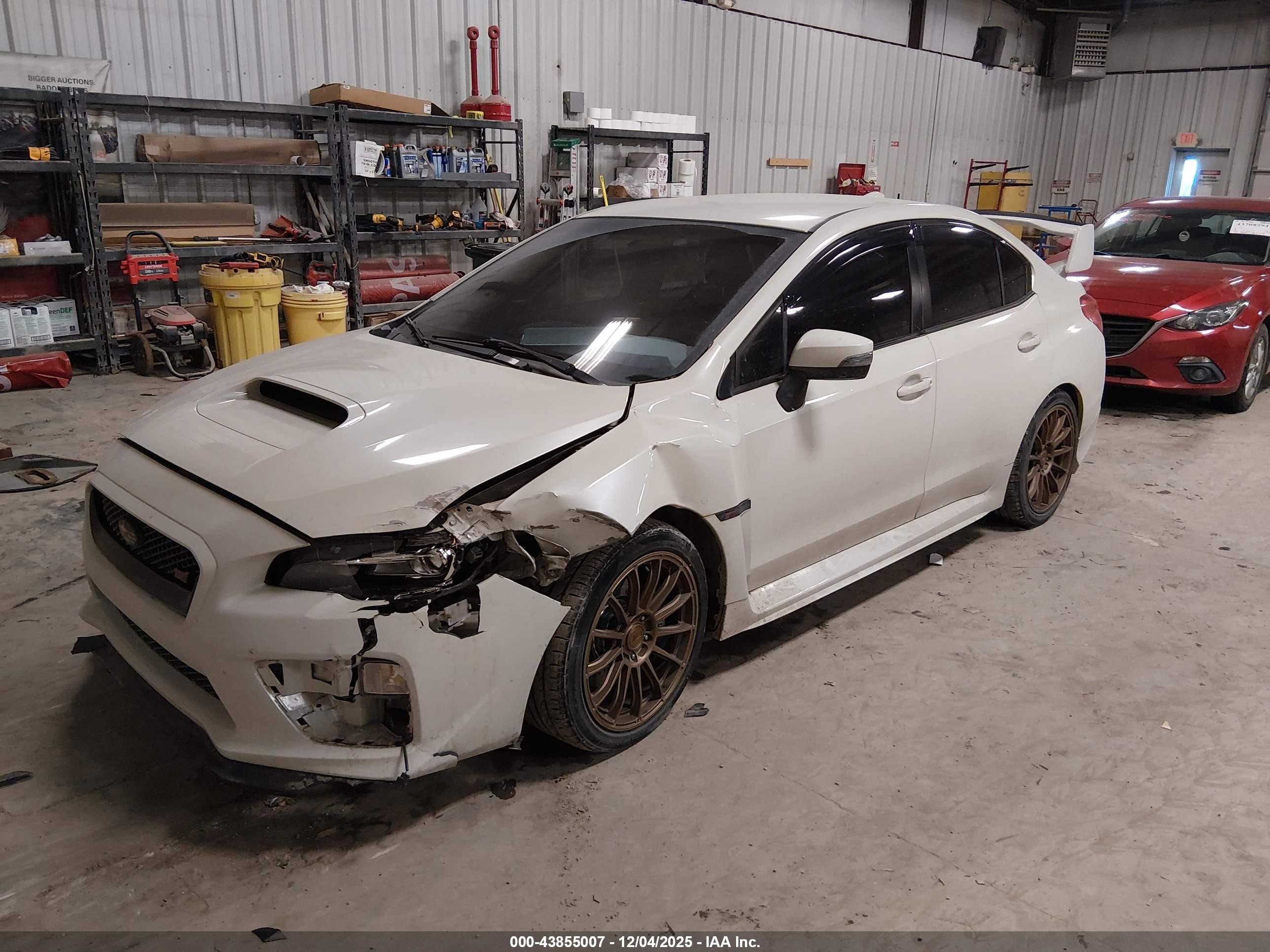 2015 Subaru Wrx Sti   White vin: JF1VA2L68F9834364