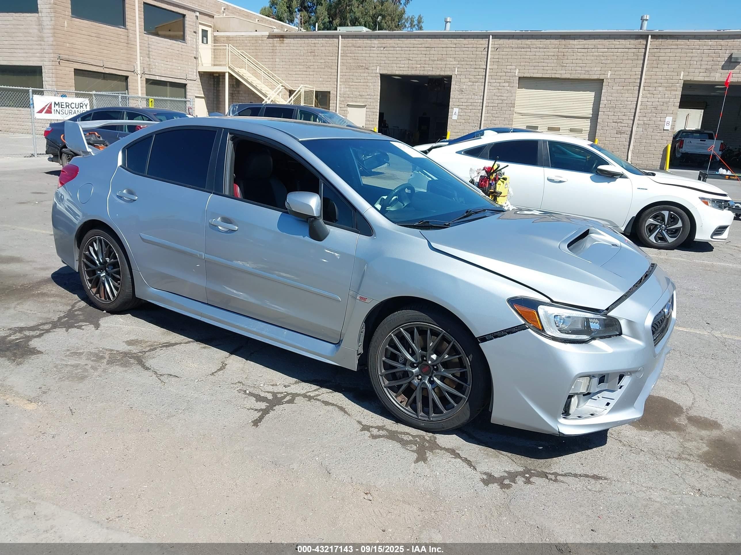 2015 Subaru Wrx Sti Silver vin: JF1VA2L69F9807321