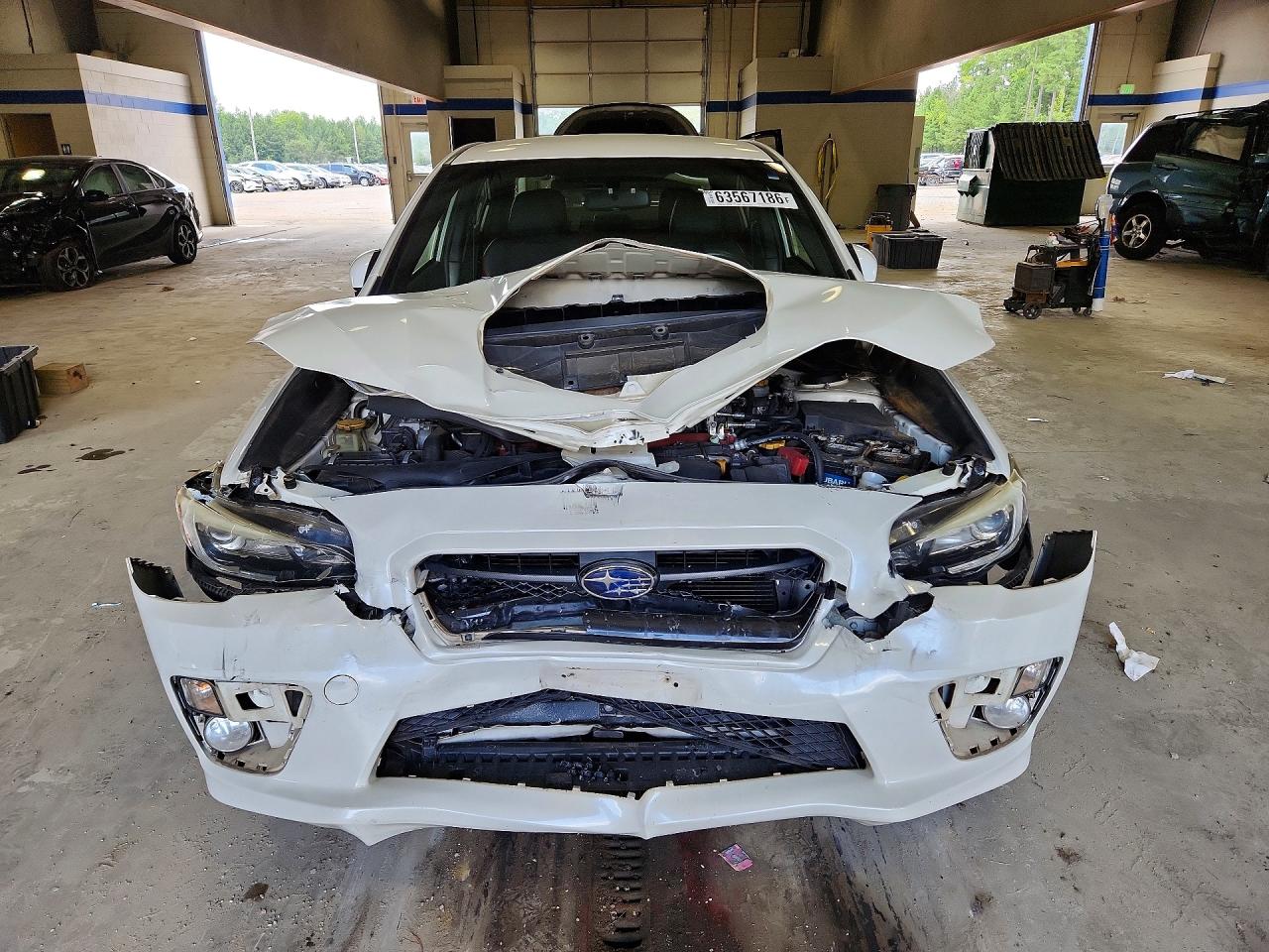 2015 Subaru Wrx Sti White vin: JF1VA2L69F9815676