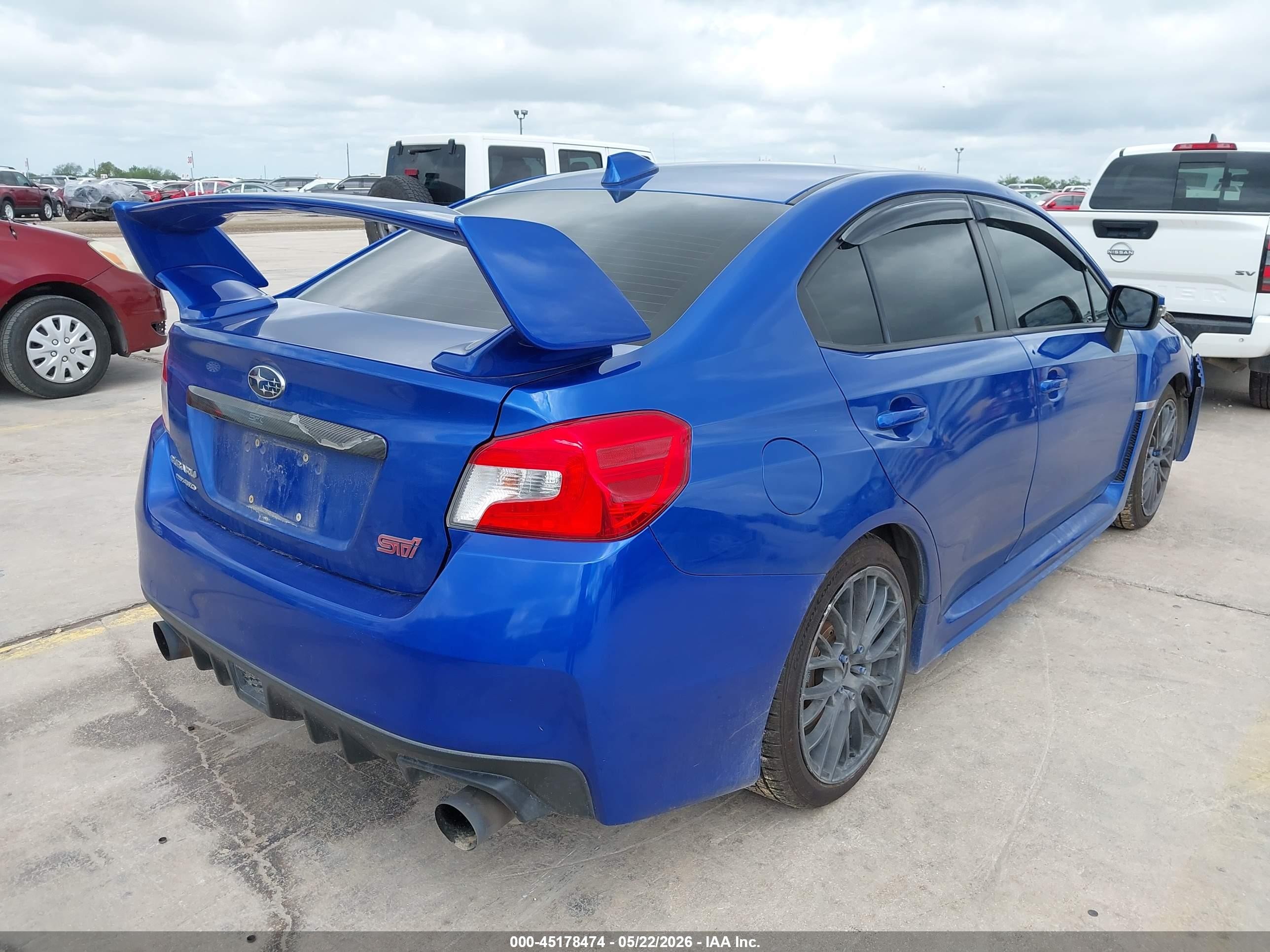 2015 Subaru Wrx Sti   Blue vin: JF1VA2L69F9833711
