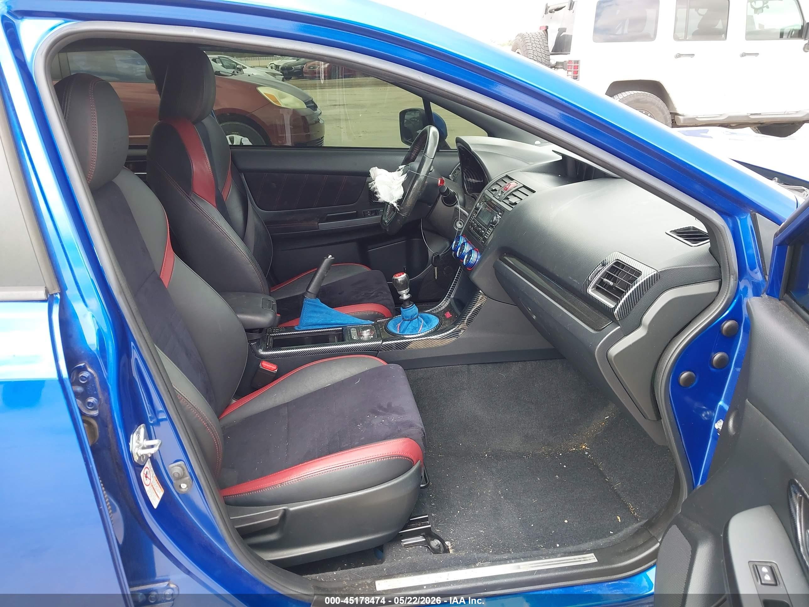 2015 Subaru Wrx Sti   Blue vin: JF1VA2L69F9833711