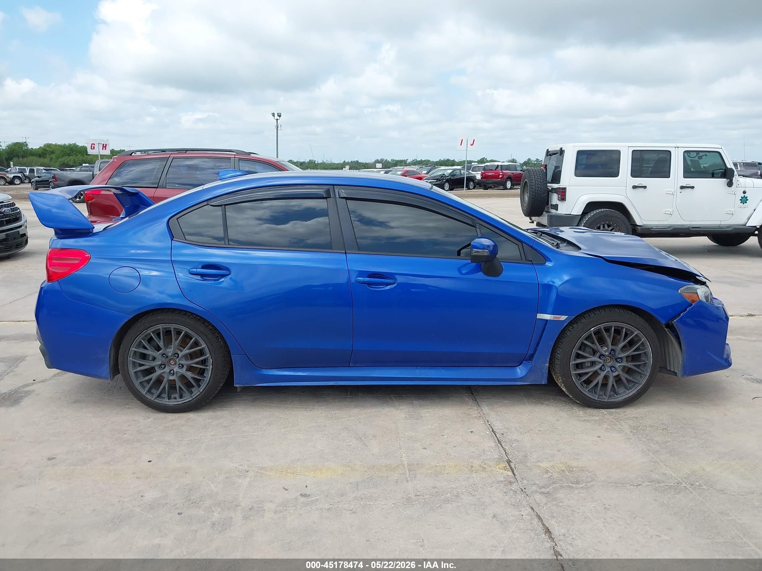 2015 Subaru Wrx Sti   Blue vin: JF1VA2L69F9833711