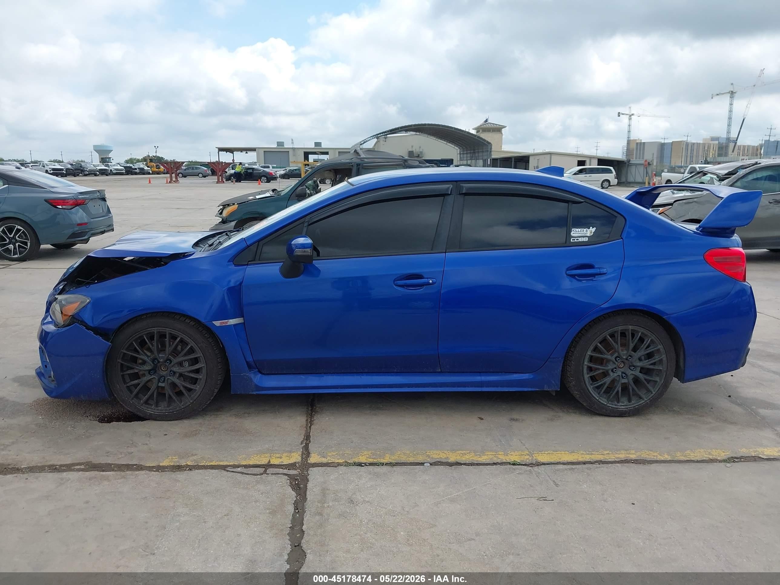 2015 Subaru Wrx Sti   Blue vin: JF1VA2L69F9833711