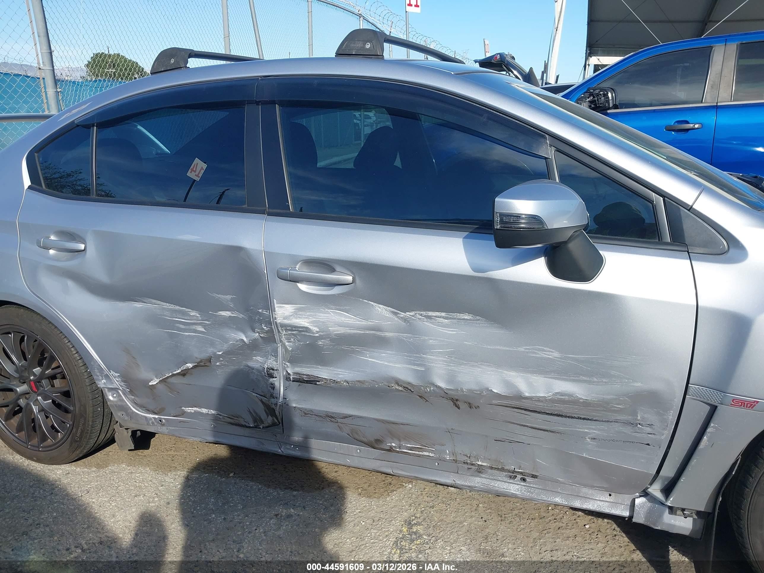 2015 Subaru Wrx Sti   Gray vin: JF1VA2L6XF9802225