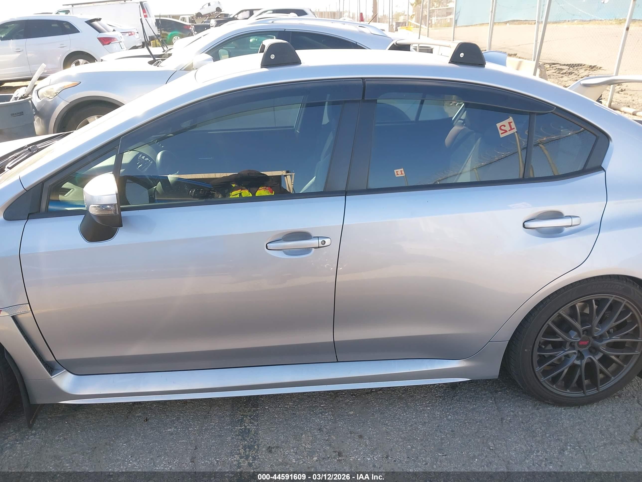 2015 Subaru Wrx Sti   Gray vin: JF1VA2L6XF9802225