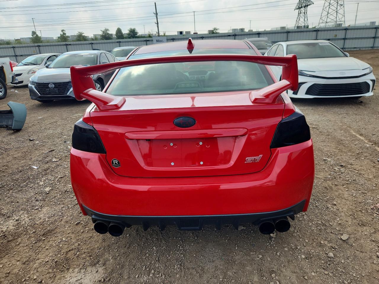 2018 Subaru Wrx Sti Red vin: JF1VA2M64J9826625