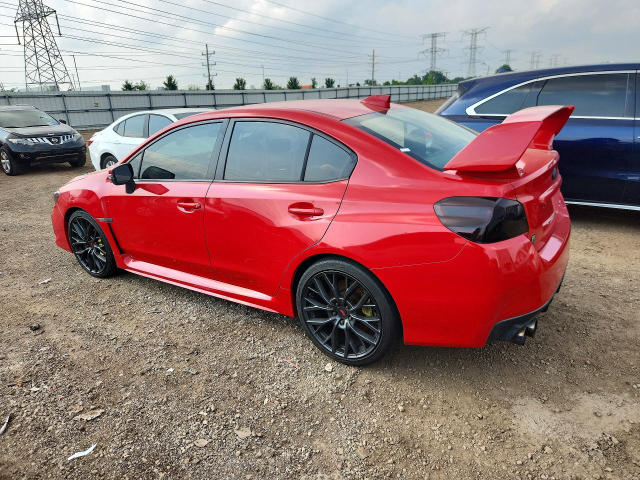 2018 Subaru Wrx Sti Red vin: JF1VA2M64J9826625