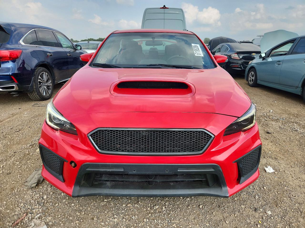 2018 Subaru Wrx Sti Red vin: JF1VA2M64J9826625