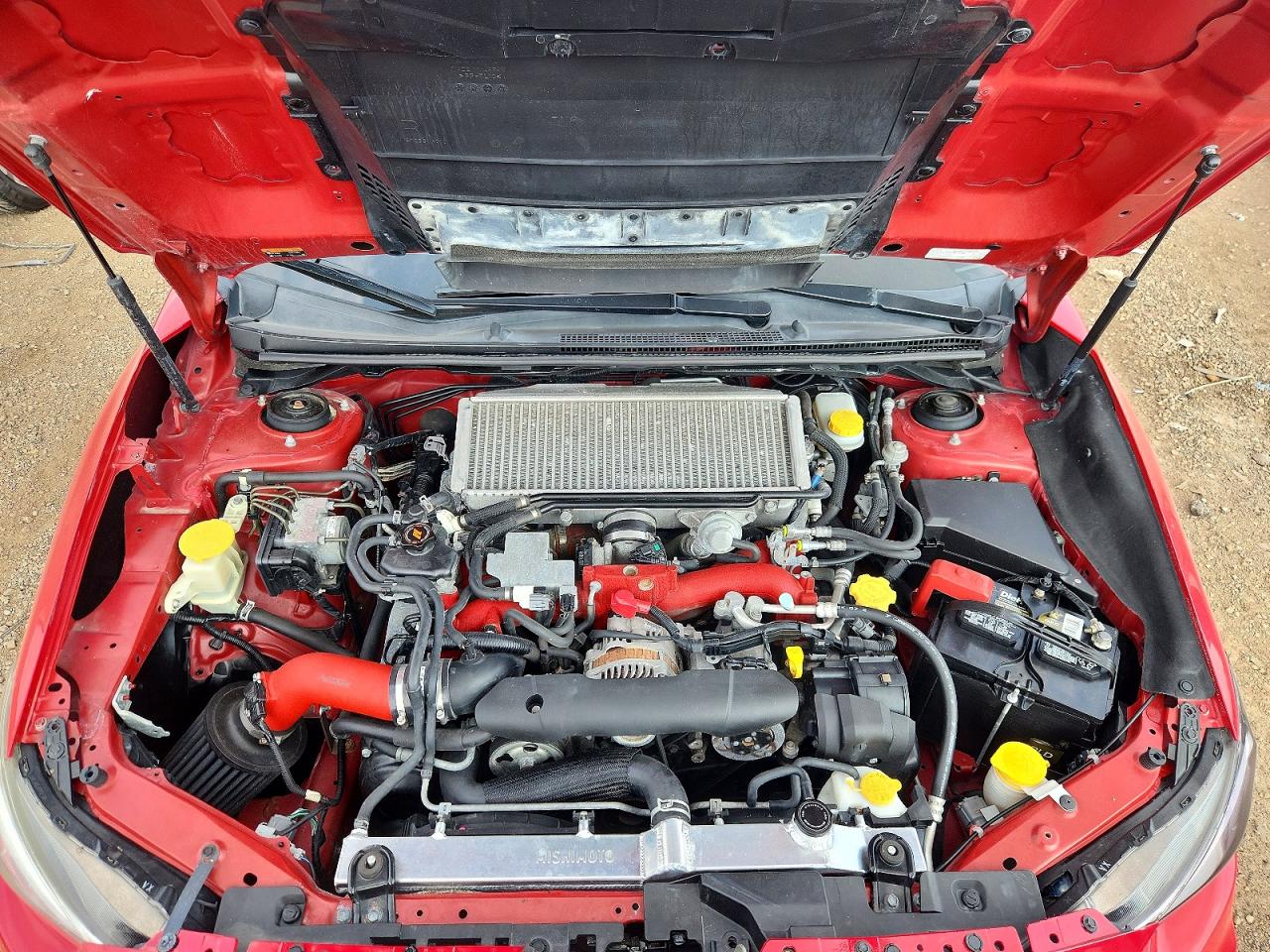 2018 Subaru Wrx Sti Red vin: JF1VA2M64J9826625