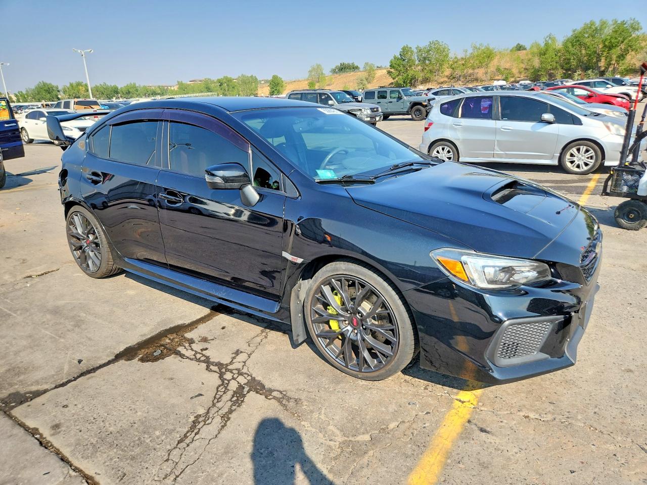 2018 Subaru Wrx Sti Black vin: JF1VA2M6XJ9820909