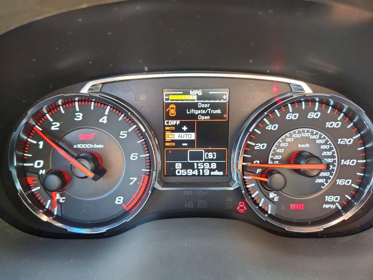 2018 Subaru Wrx Sti Black vin: JF1VA2M6XJ9820909